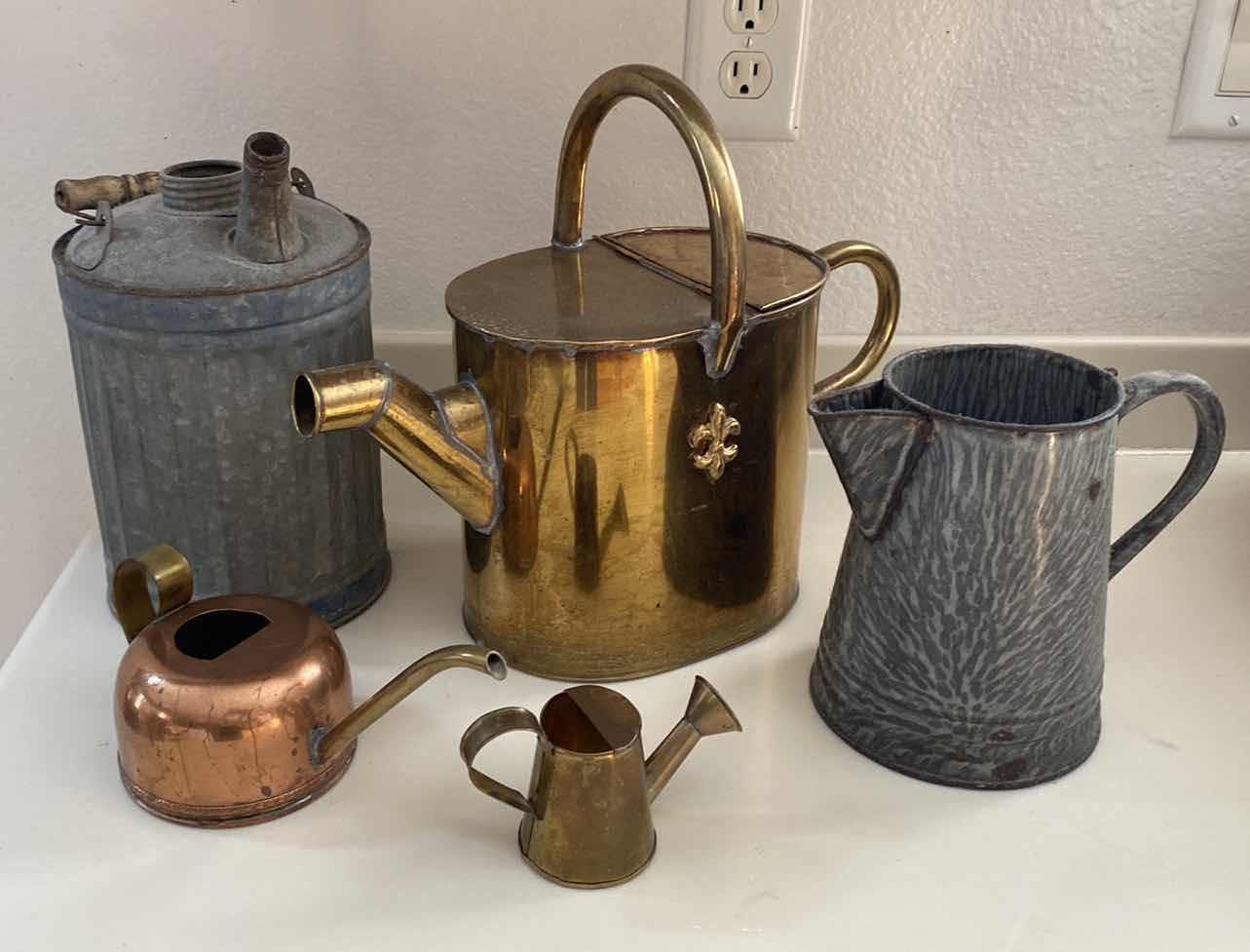 Photo 1 of VINTAGE PITCHERS AND WATERING CAN