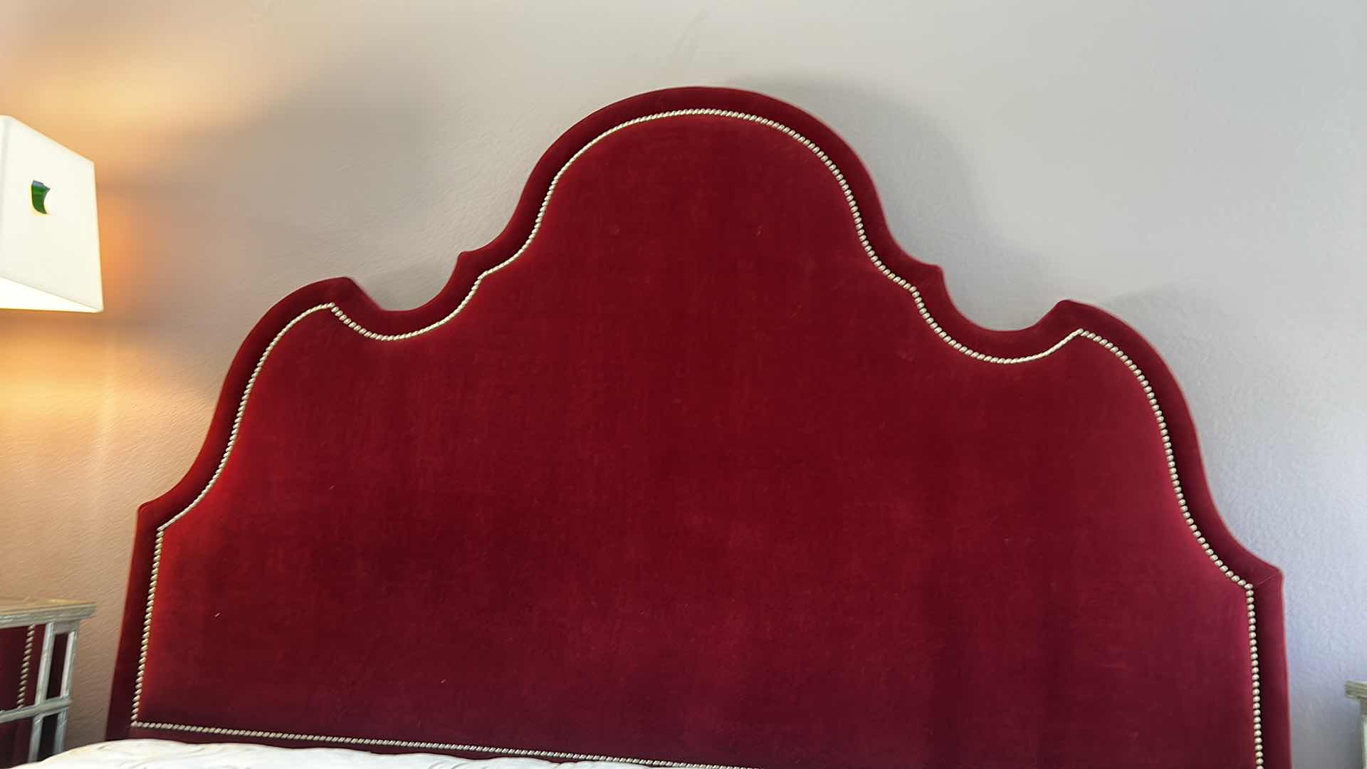 Photo 4 of BURGANDY VELVET HEADBOARD AND SURROUND 78” x 89” x H75”