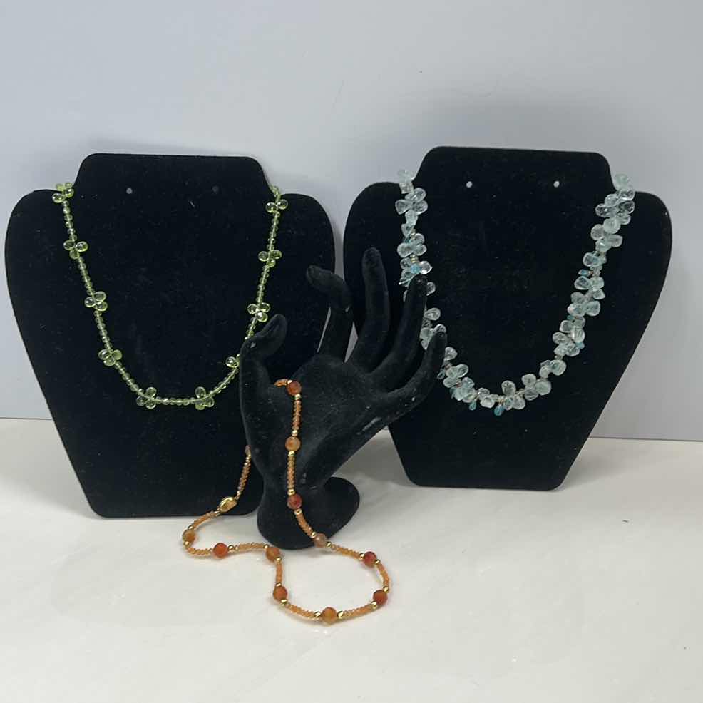 Photo 5 of COSTUME JEWELRY- 3 NECKLACES