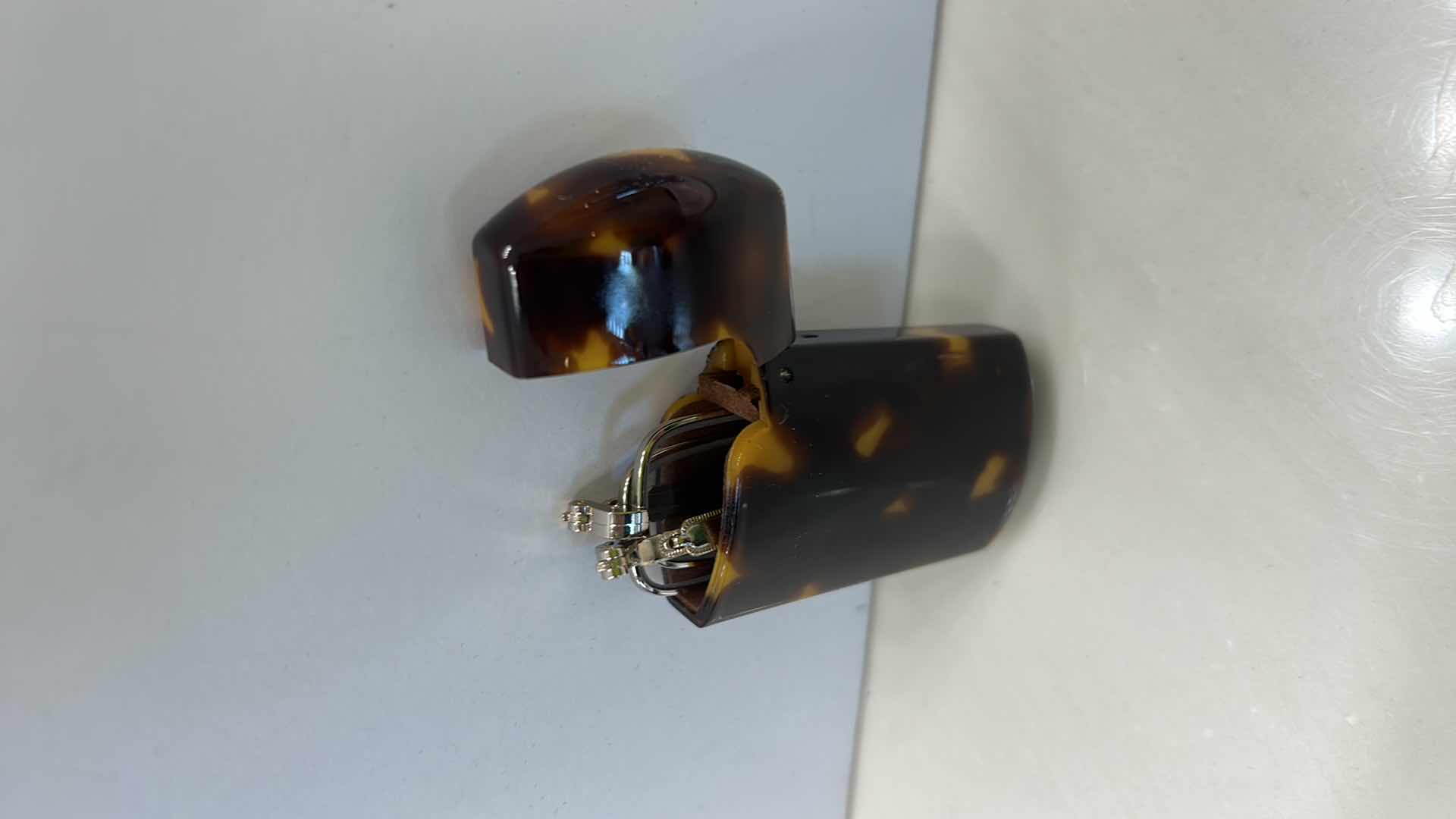 Photo 6 of FOLDING READING GLASSES IN TORTOISE SHELL CASE AND SILVER PLATED SHELL