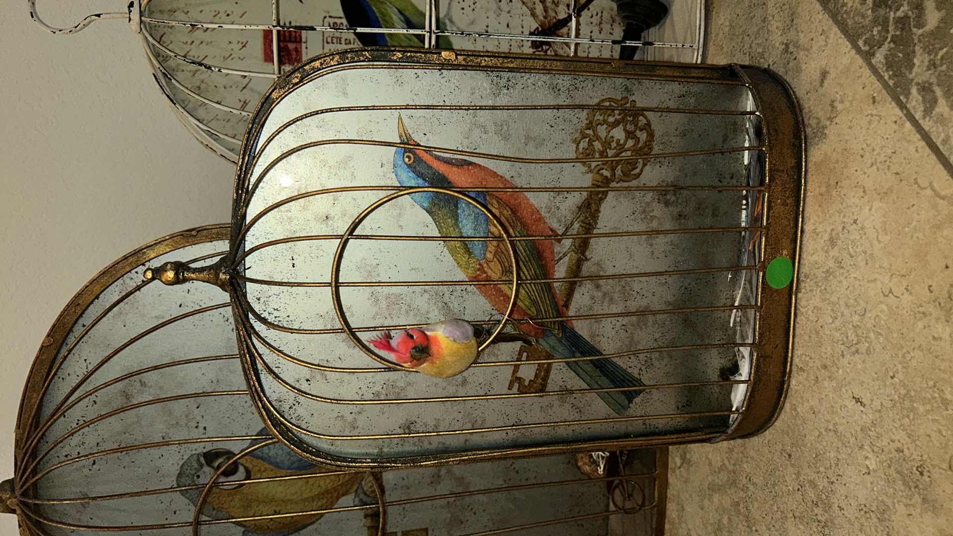 Photo 2 of HOME DECOR 3 METAL BIRDCAGE (LARGEST 16” x 22”)