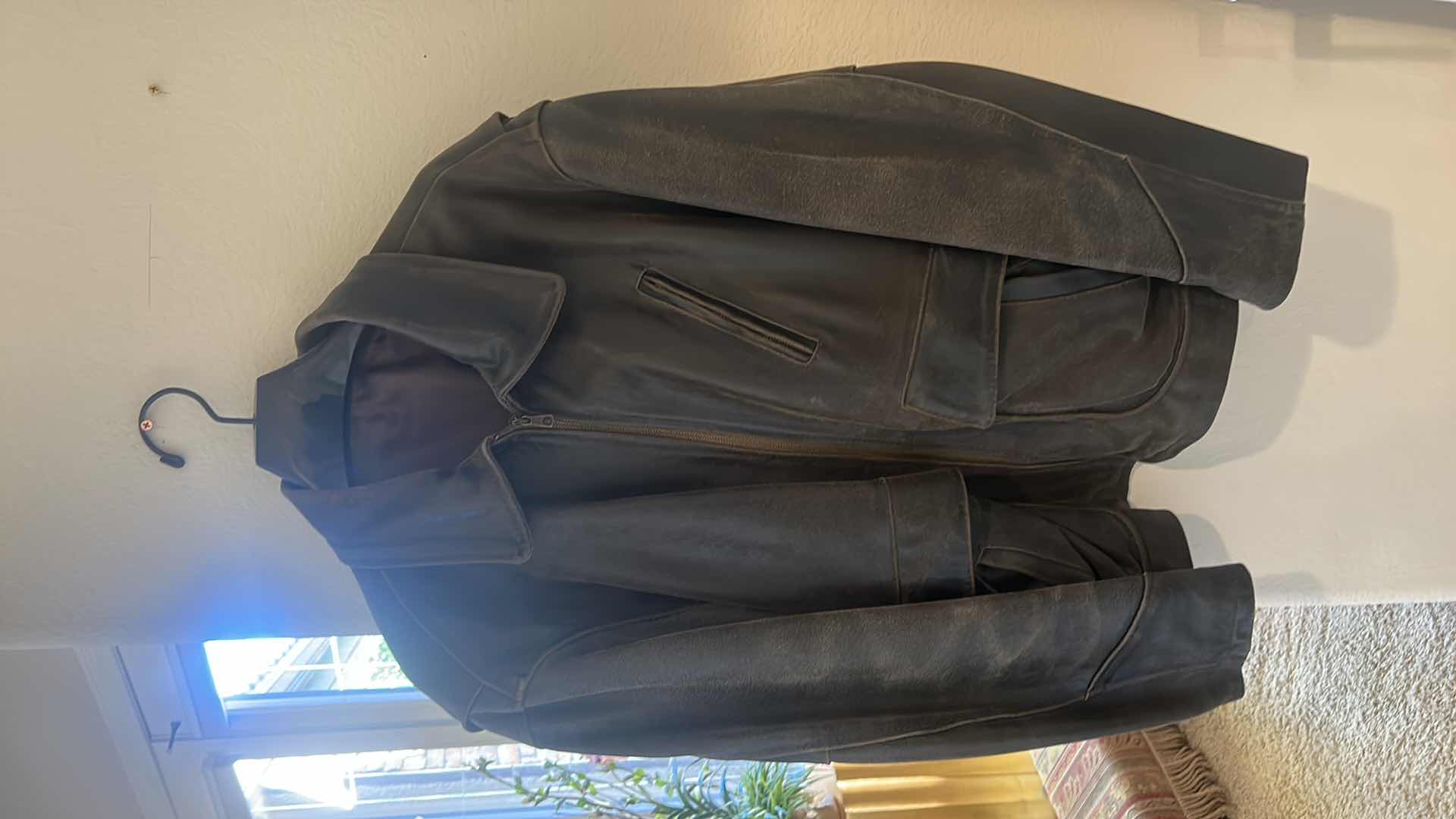 Photo 1 of VINTAGE LEATHER JACKET HANDMADE IN FLORENCE ITALY SIZE L