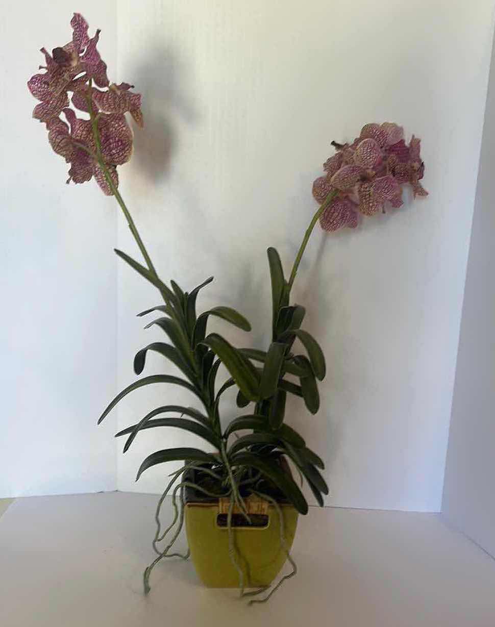 Photo 1 of FAUX ORCHID FLOWER ARRANGEMENT H32”