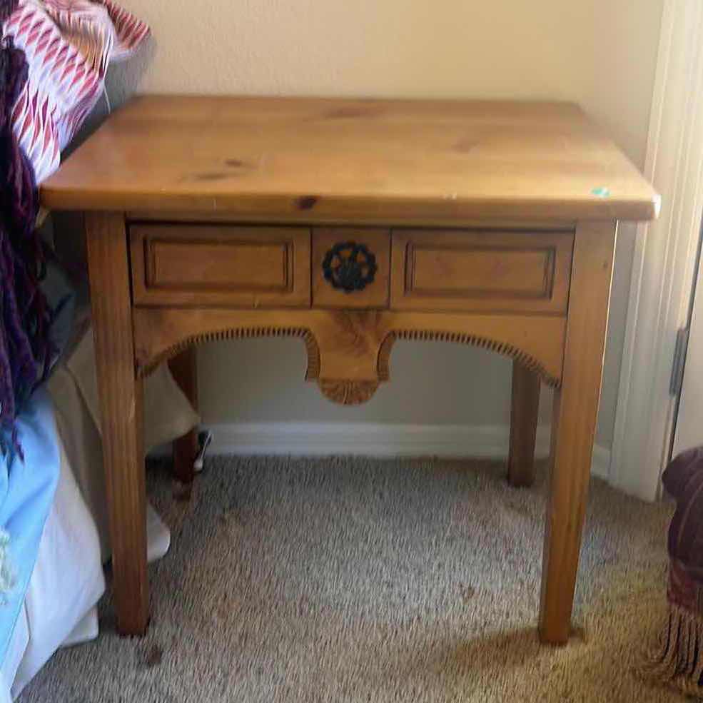 Photo 1 of WOOD END TABLE / NIGHTSTAND 26” x 18” x 25”