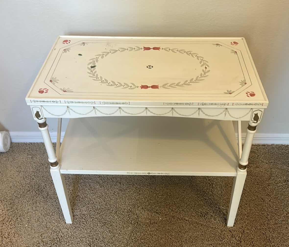 Photo 1 of SMALL HANDPAINTED TABLE 24” x 14” x 22”