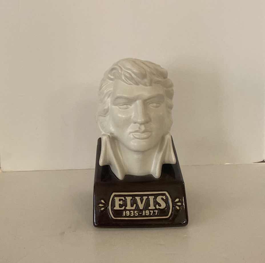 Photo 2 of EMPTY MCCORMICK  ELVIS DECANTER HEAD BUST 1977