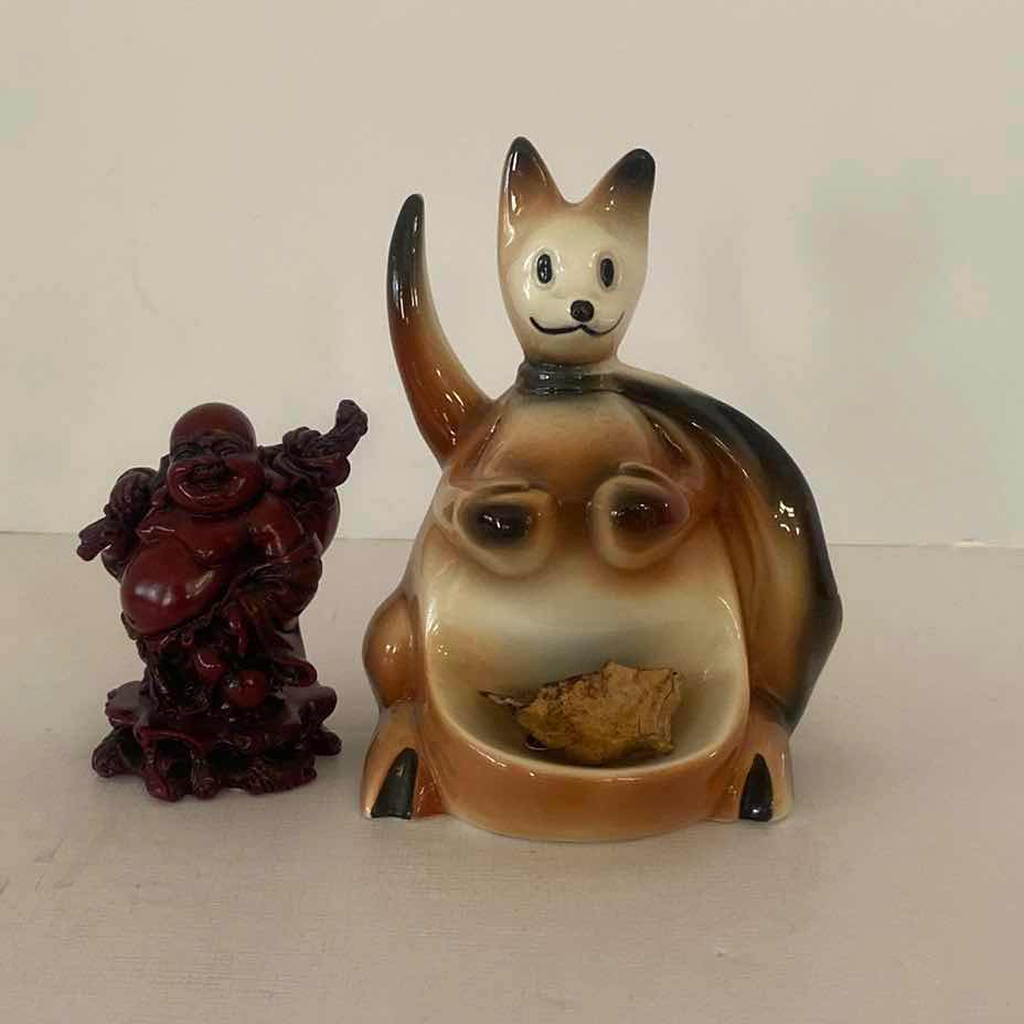 Photo 1 of HOME DECOR VINTAGE KANGAROO STATUE AND VINTAGE BUDDHA