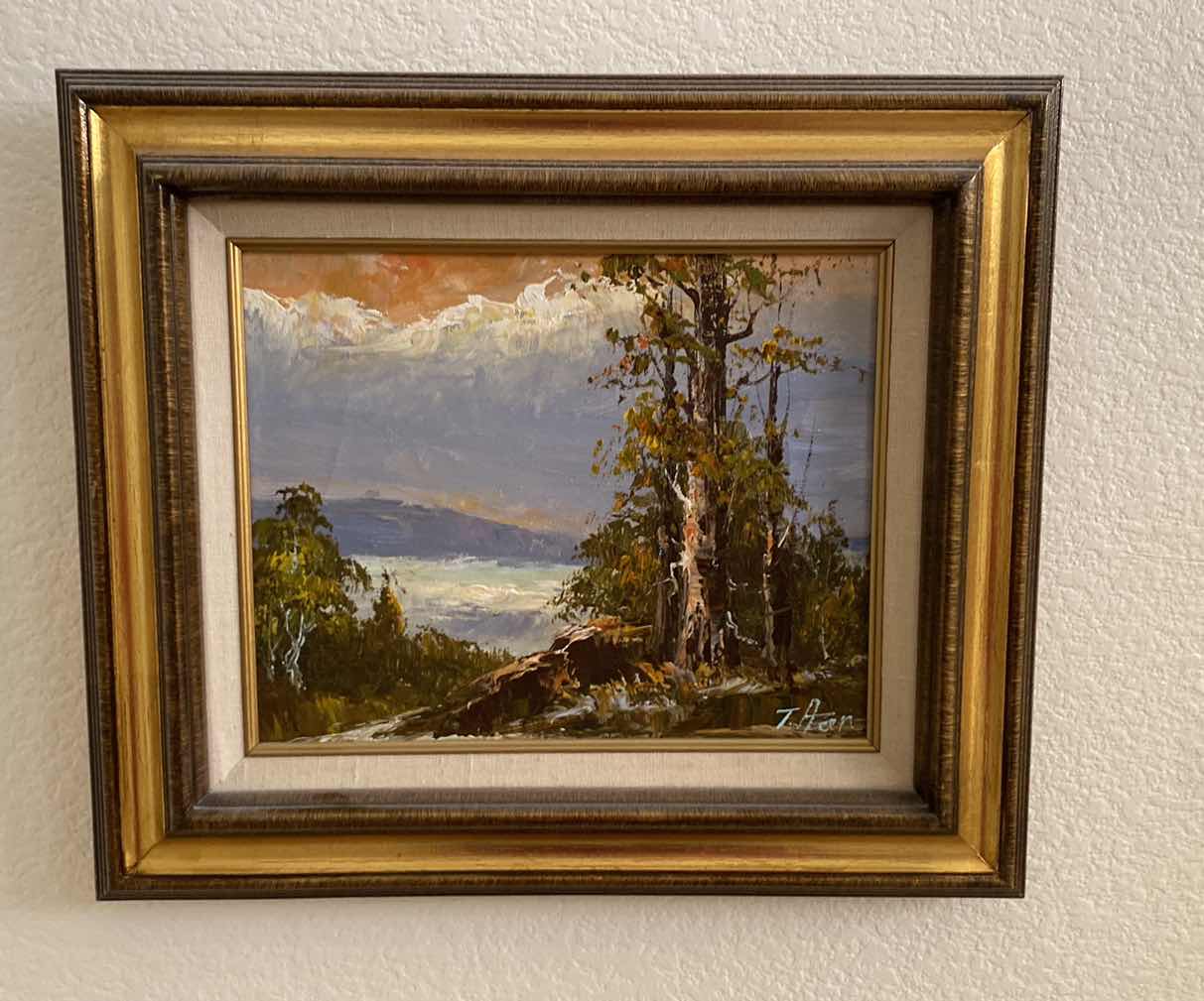 Photo 1 of FRAMED SIGNED LANDSCAPE OIL ON CANVAS ARTWORK 15” x 12 1/2”