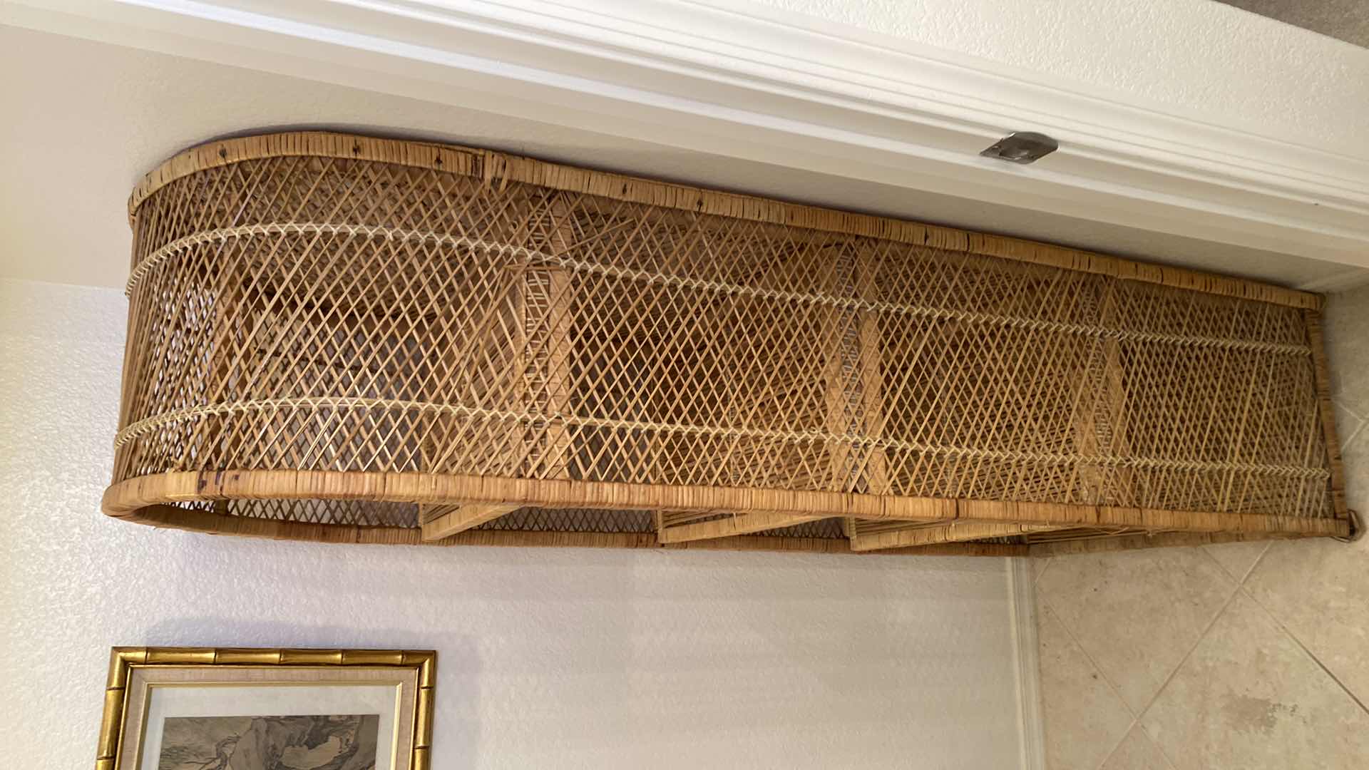 Photo 3 of 4 SHELF WICKER-STORAGE UNIT 26” x 15” H 66”