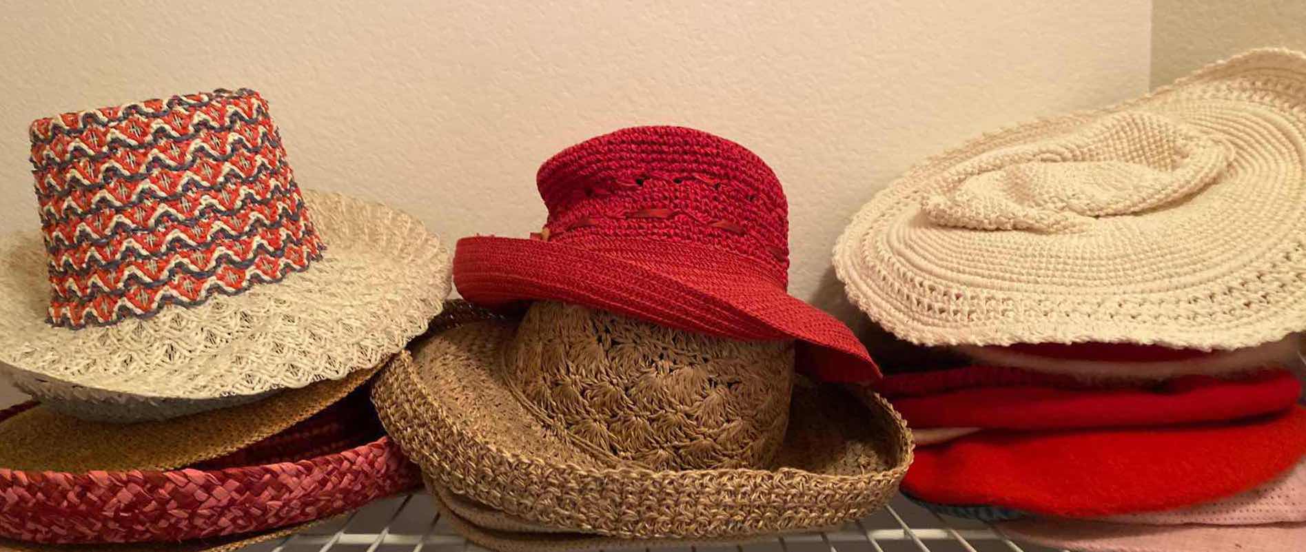 Photo 1 of 14-LADIES STRAW & FELT HATS