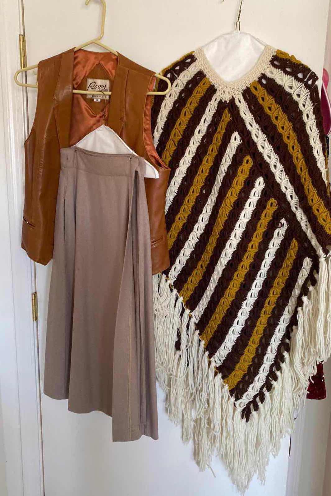 Photo 1 of LADIES SKIRT, PONCHO & VEST (SIZE 12)