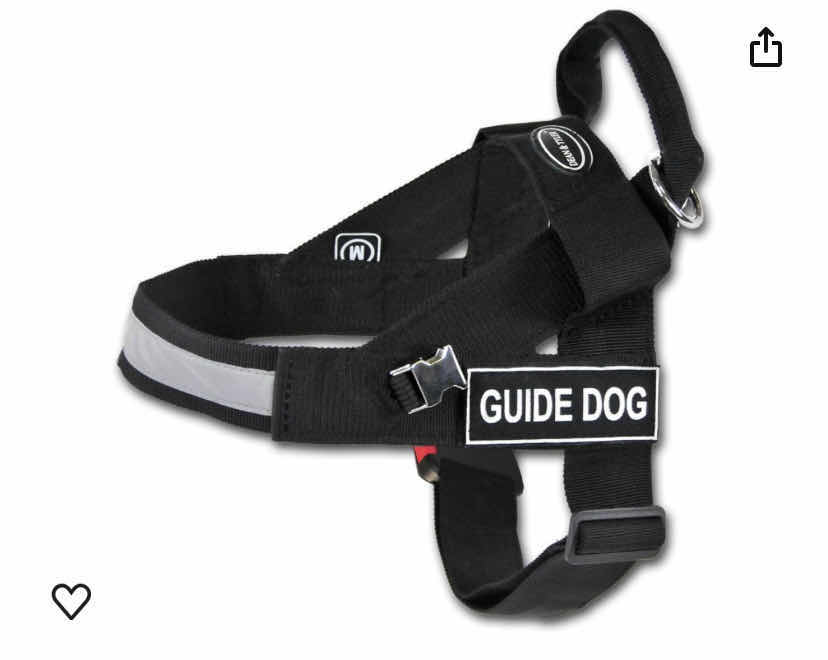 Photo 2 of NEW DEAN & TYLER GUIDE DOG HARNESS WITH LIGHT WEIGHT NICKEL HARDWARE