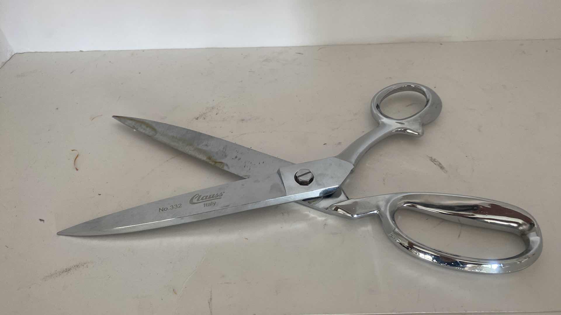 Photo 3 of LARGE CLAUSS STAINLESS SCISSORS MADE IN ITALY 13”