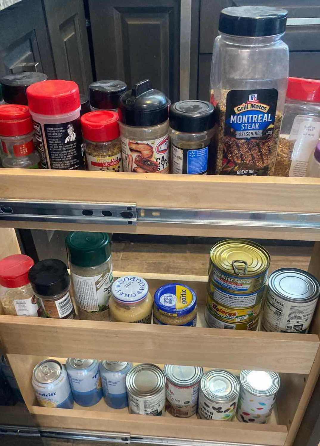 Photo 1 of CONTENTS KITCHEN CABINET-SPICES &  CANNED FOOD