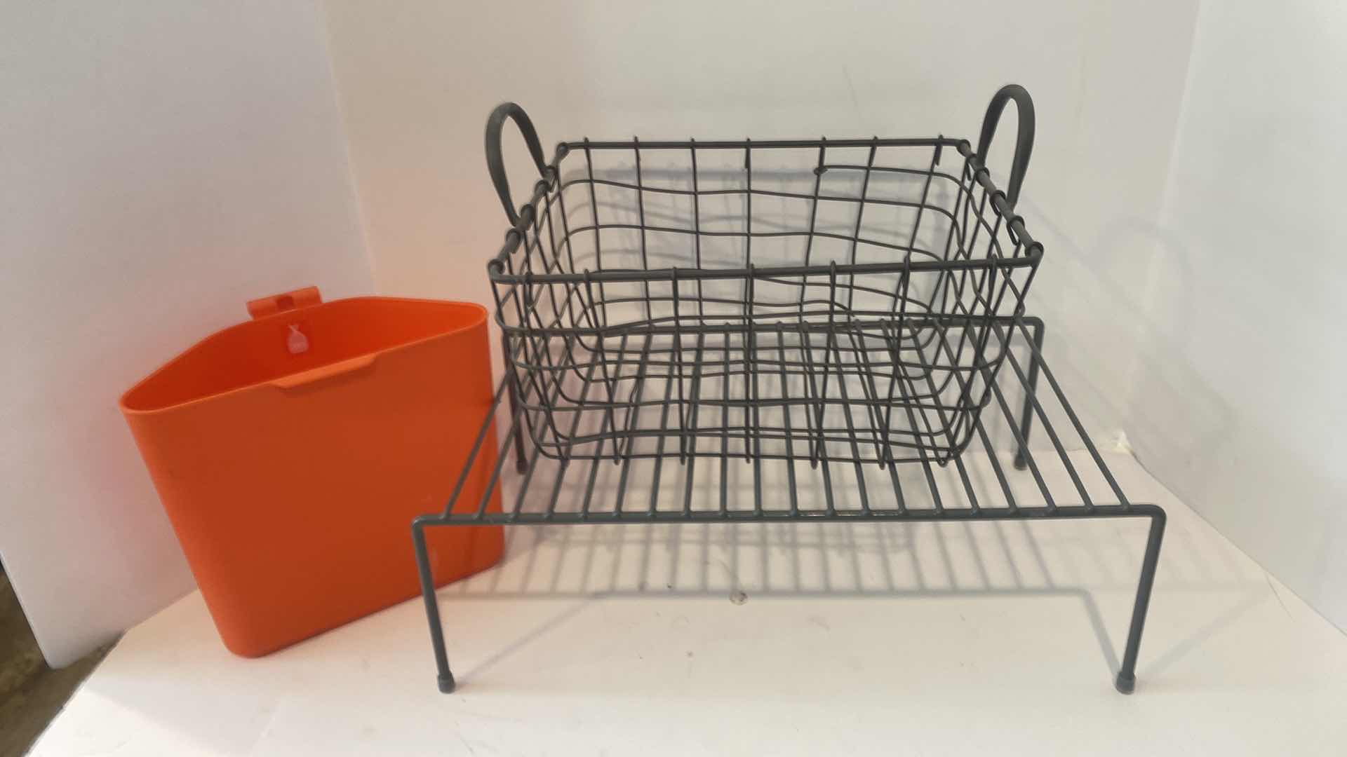 Photo 3 of WIRE RACK AND BASKET WITH SMALL BAG HOLDER