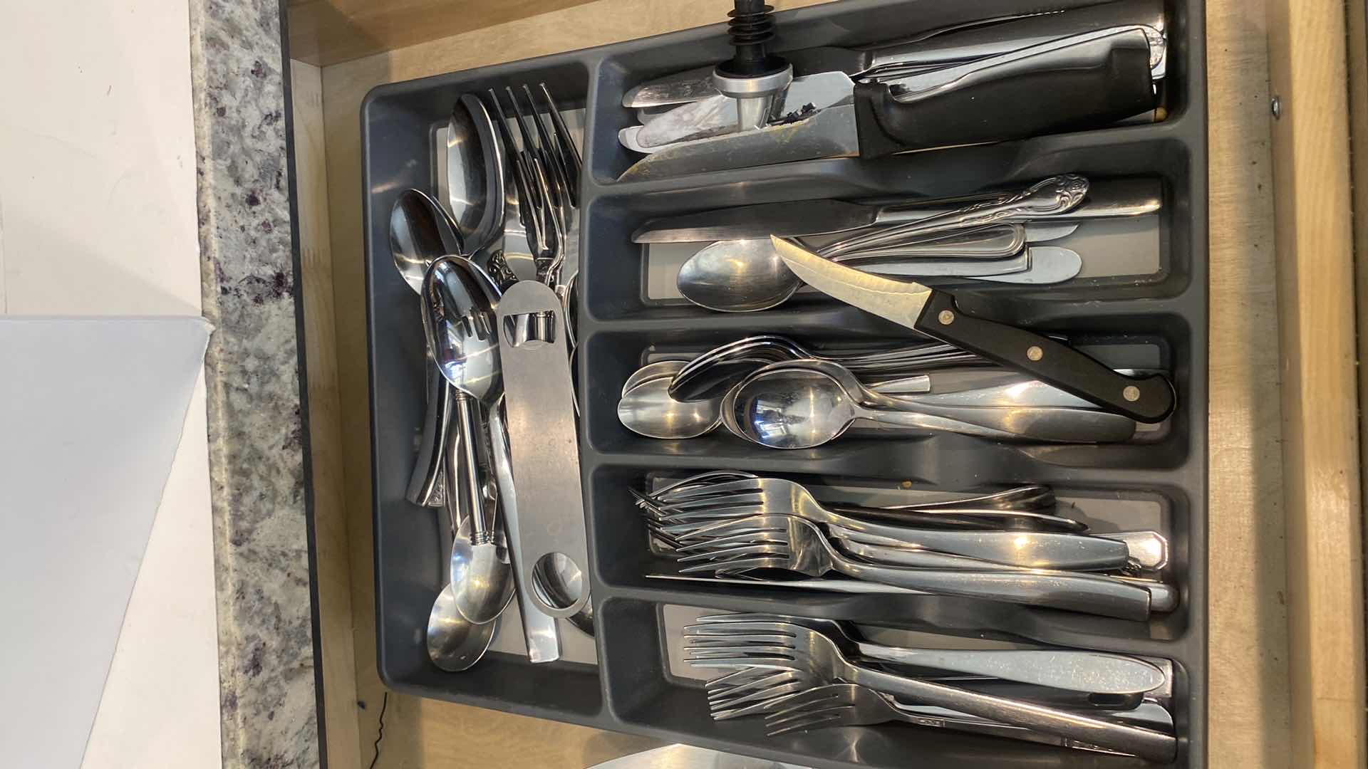 Photo 3 of CONTENTS KITCHEN CABINET-SILVERWARE & KITCHEN TOOLS