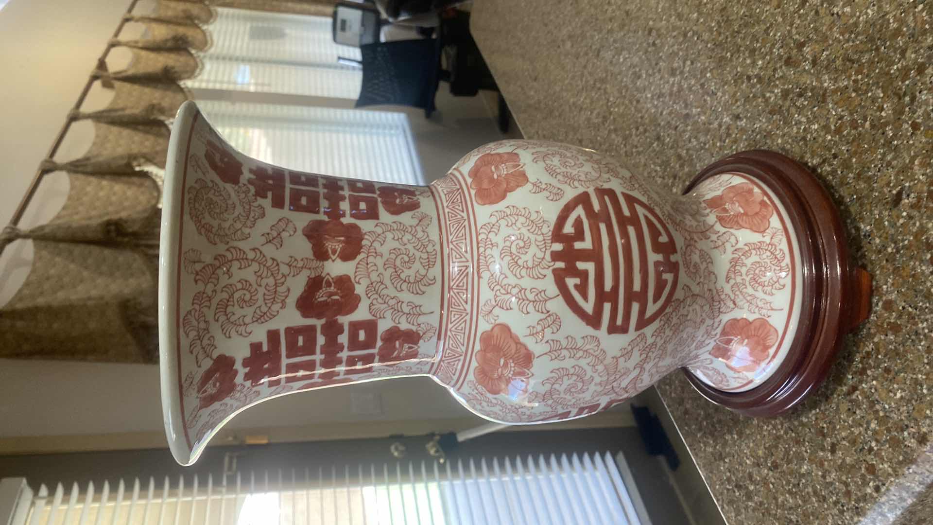 Photo 1 of CERAMIC VASE ON STAND H15 1/2”