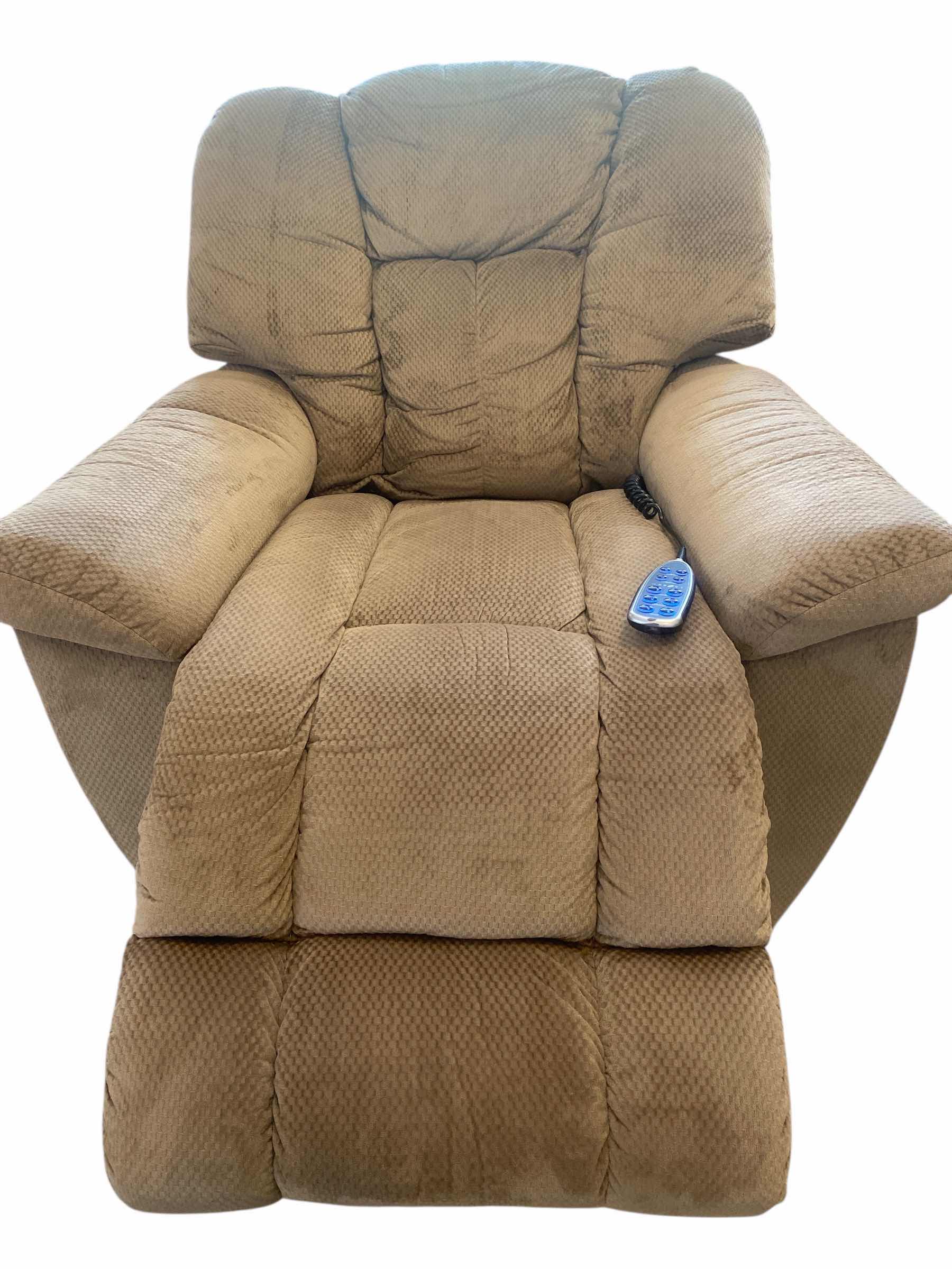 Photo 1 of LAZY BOY TAN FABRIC POWER RECLINER WITH REMOTE