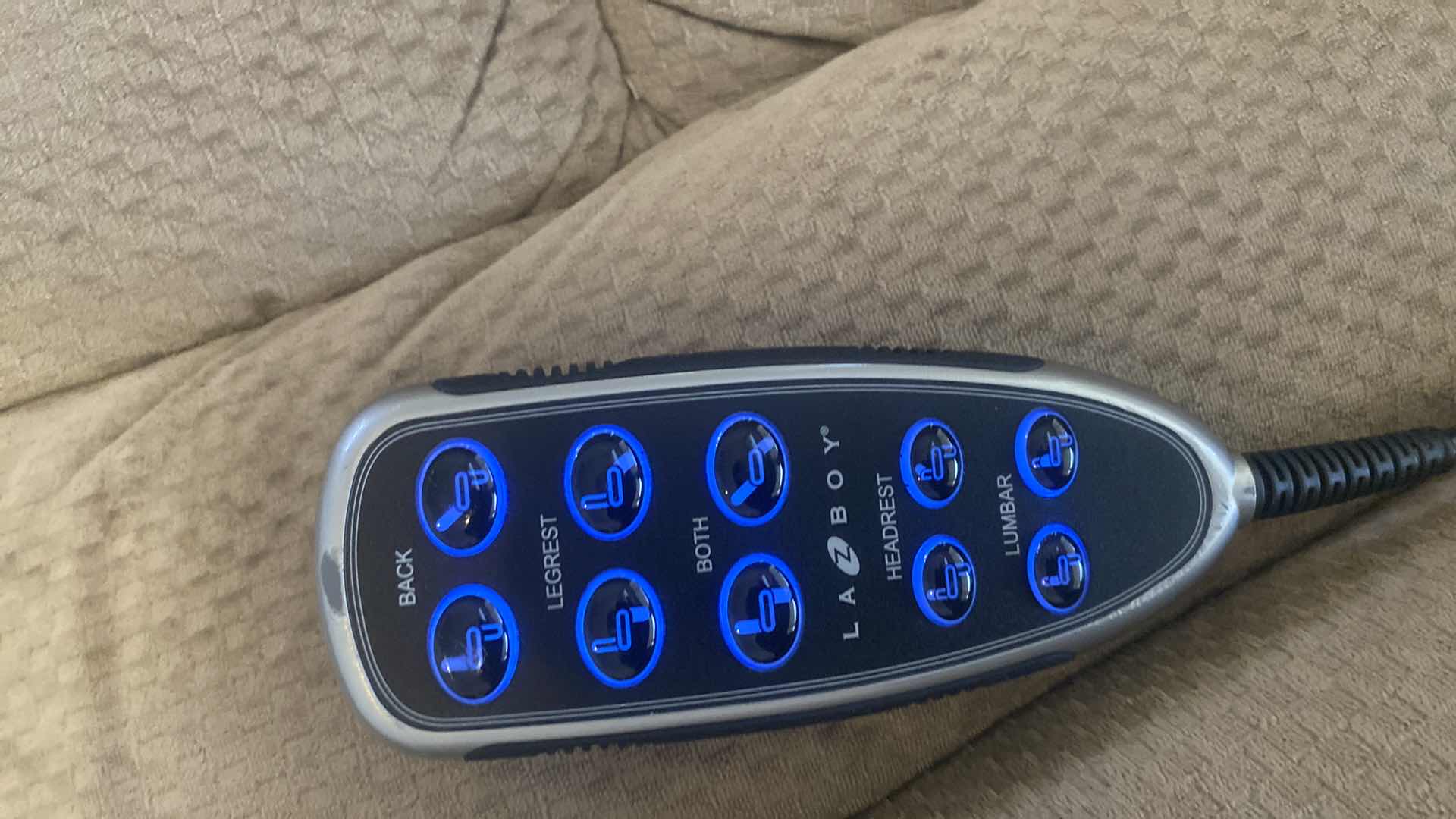 Photo 1 of LAZY BOY TAN FABRIC POWER RECLINER WITH REMOTE
