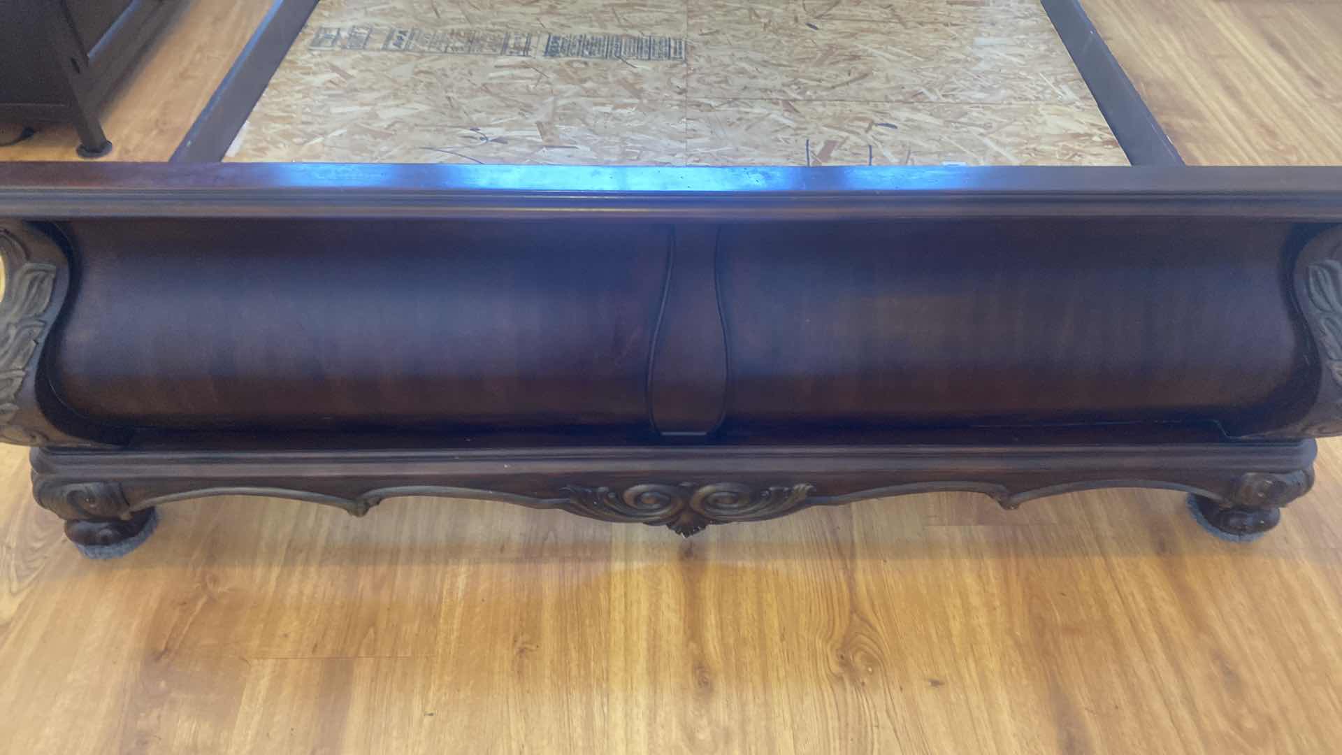 Photo 1 of EASTERN/CAL KING WOOD SLEIGH BED - FRAME ONLY 85“ x 95“ H74”