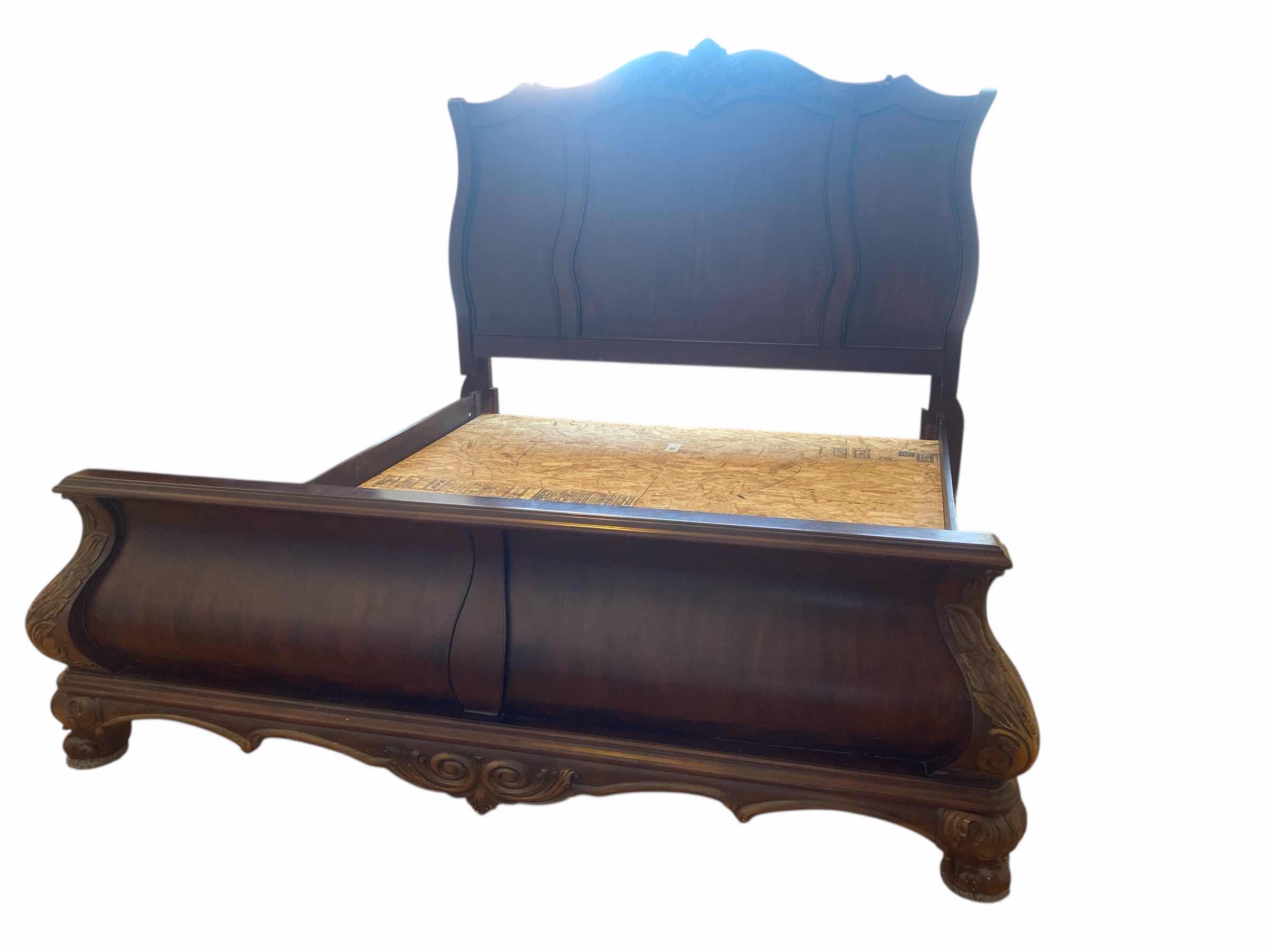Photo 1 of EASTERN/CAL KING WOOD SLEIGH BED - FRAME ONLY 85“ x 95“ H74”
