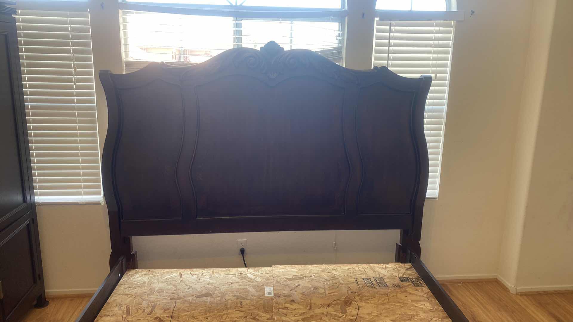 Photo 1 of EASTERN/CAL KING WOOD SLEIGH BED - FRAME ONLY 85“ x 95“ H74”