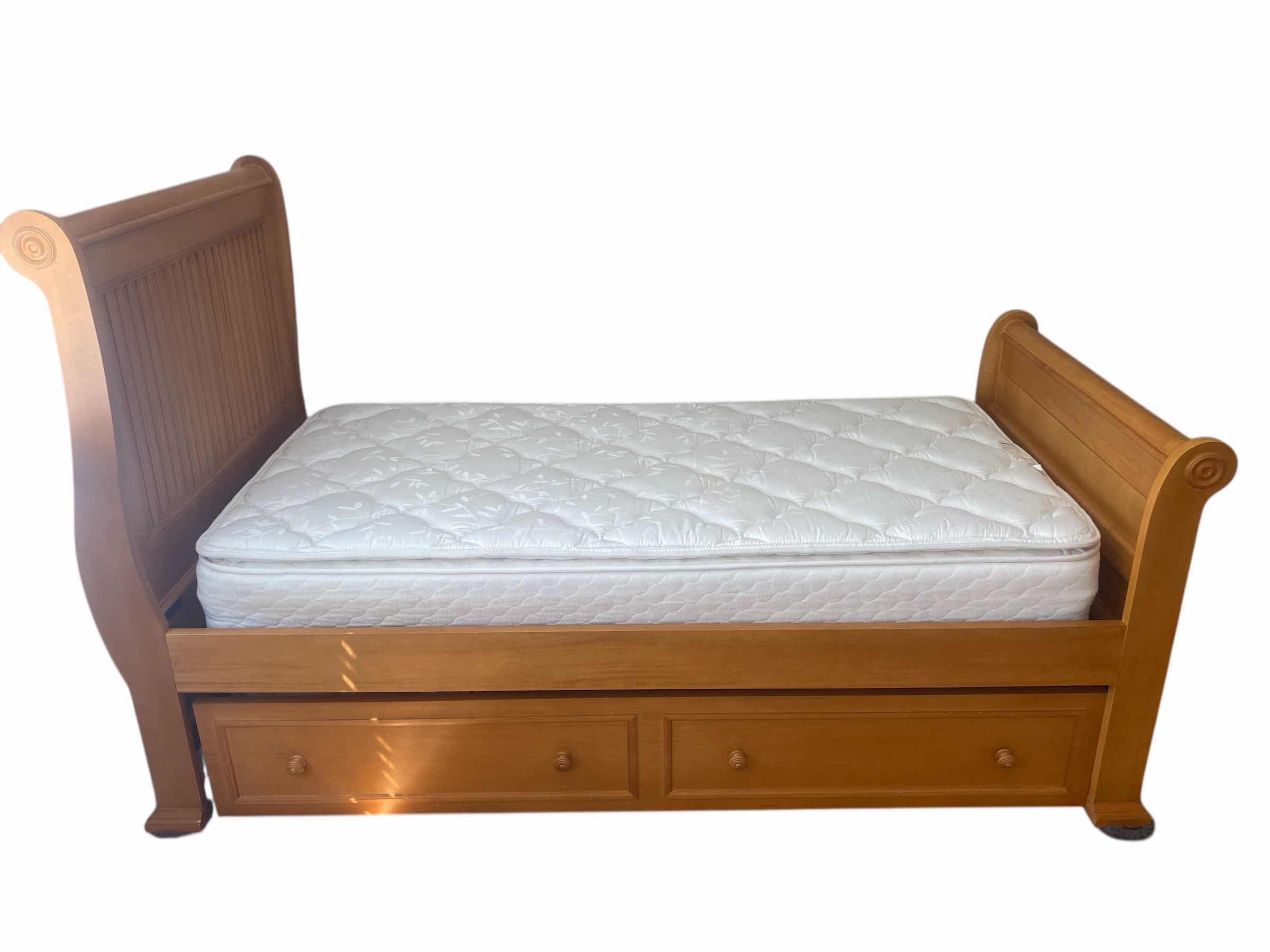 Photo 1 of CAFE KID WOOD TRUNDLE BED-FRAME INCLUDES MATTRESSES 43 1/2” x 87” H53”