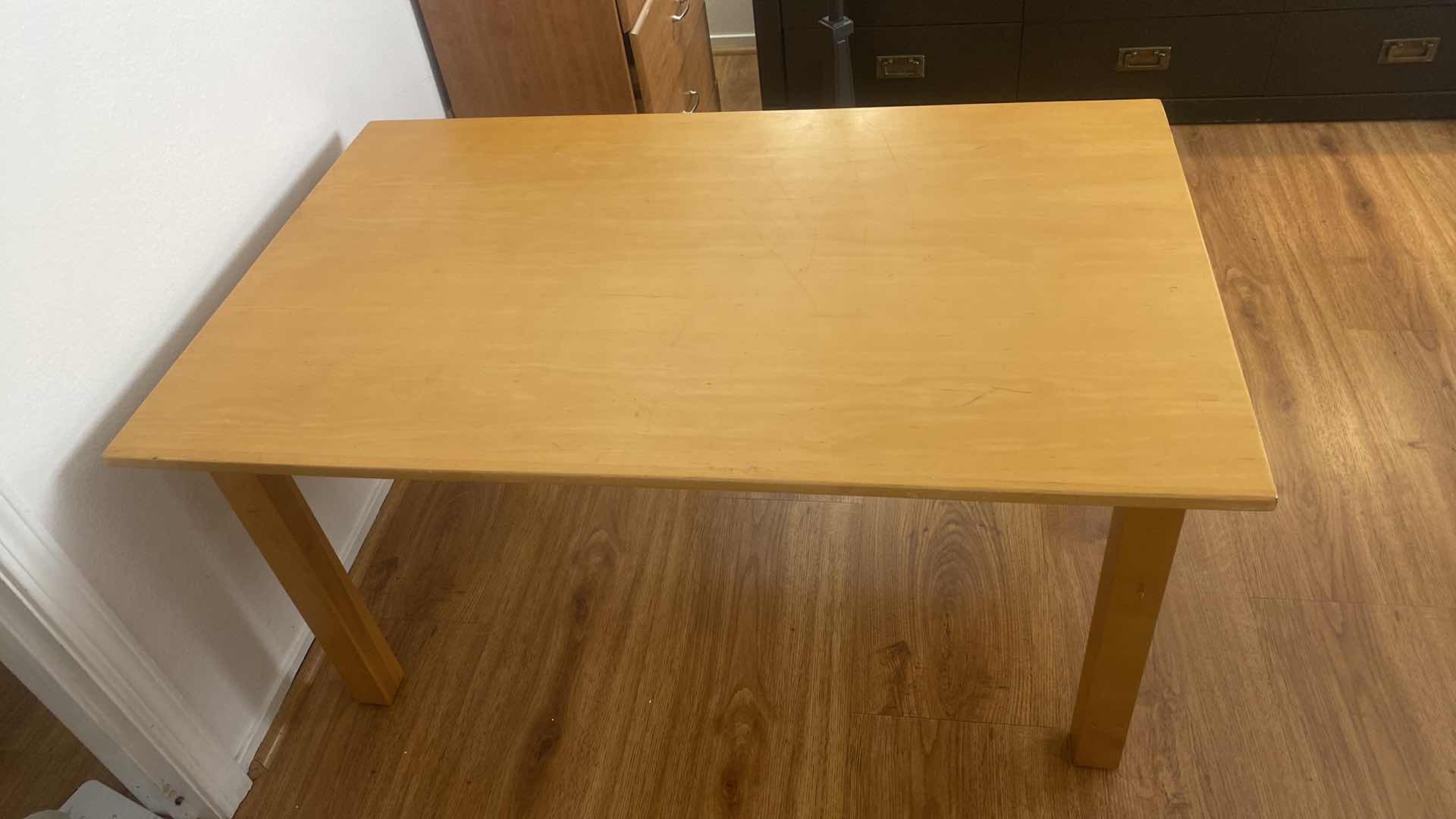 Photo 1 of WOOD TABLE 48” x 30” H 24”
