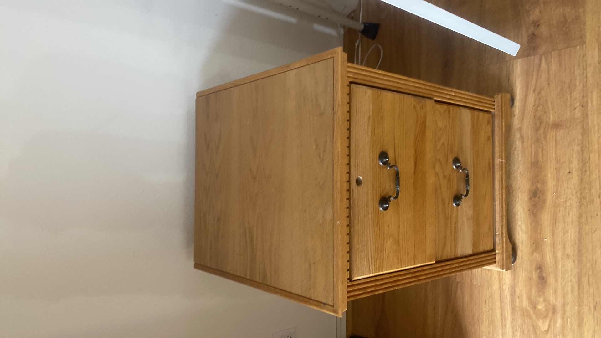Photo 1 of OAK 2 DRAWER STANDARD FILE CABINET 21 1/2 x 24 1/2 H “30”
