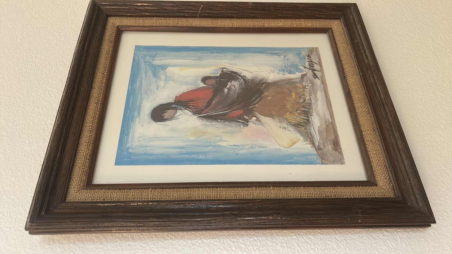 Photo 1 of FRAMED DEGRAZIA SIGNED WATERCOLOR ARTWORK 15 1/2” x 18 1/2”