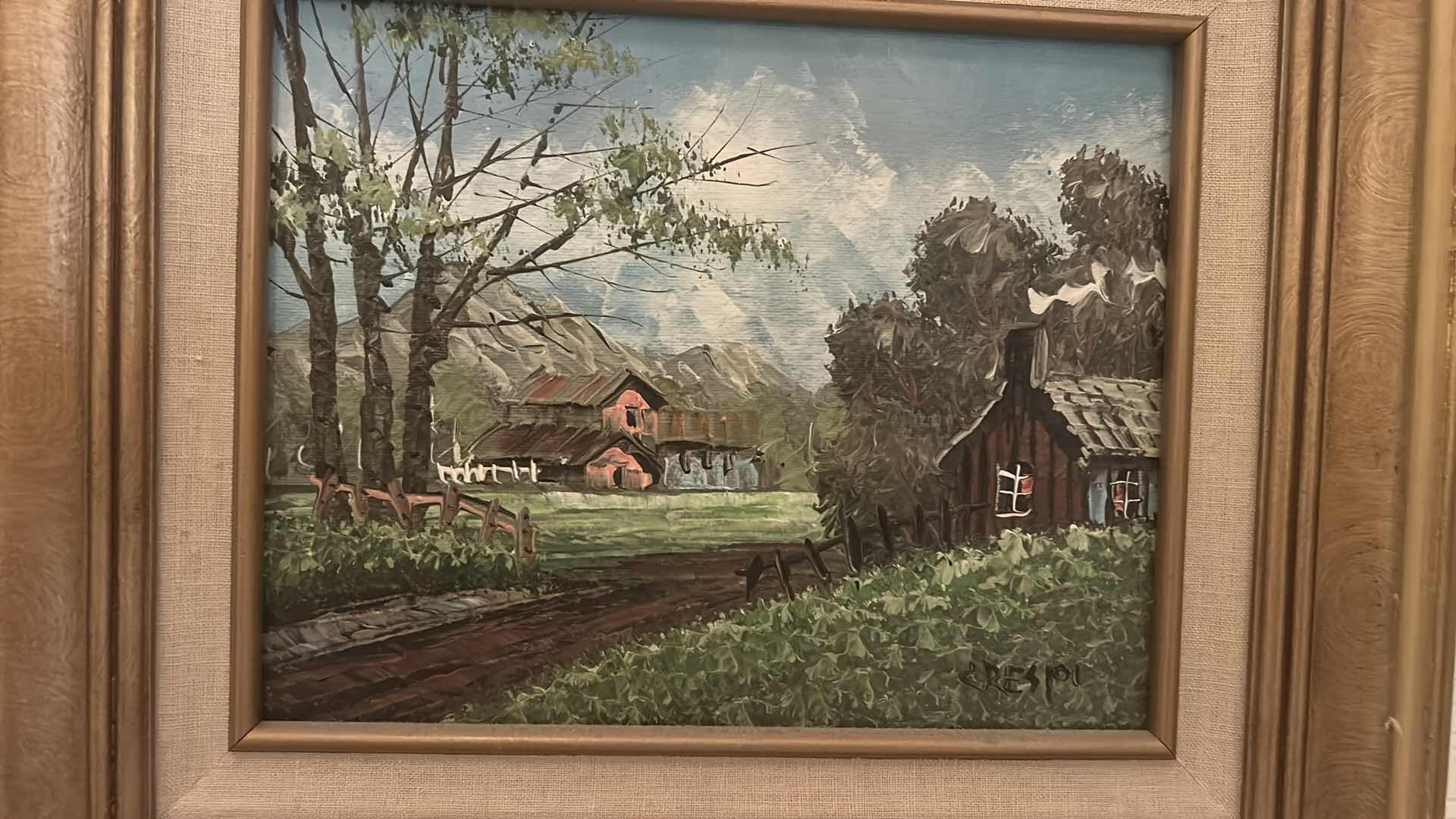 Photo 1 of FRAMED OIL ON CANVAS SIGNED ARTWORK 14” x H16”