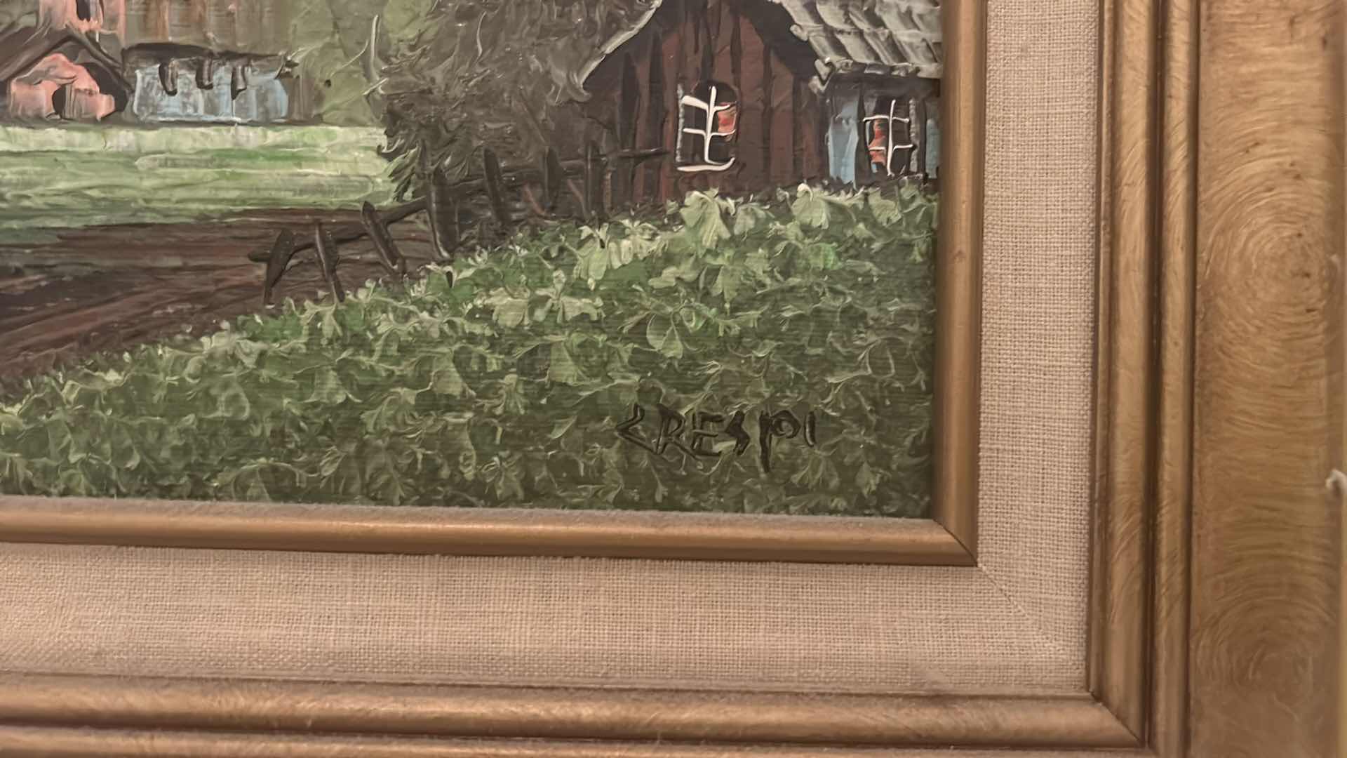 Photo 1 of FRAMED OIL ON CANVAS SIGNED ARTWORK 14” x H16”