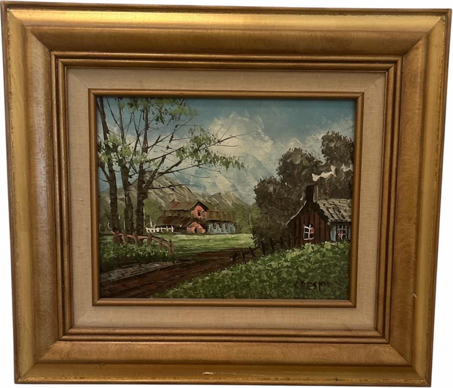 Photo 1 of FRAMED OIL ON CANVAS SIGNED ARTWORK 14” x H16”