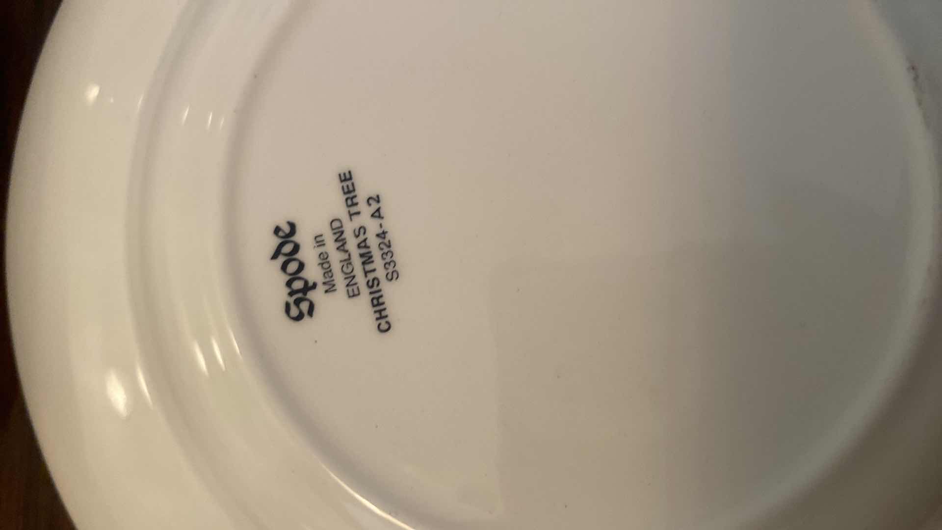 Photo 1 of 4 SPODE CHRISTMAS TREE PLATES 6 1/2”