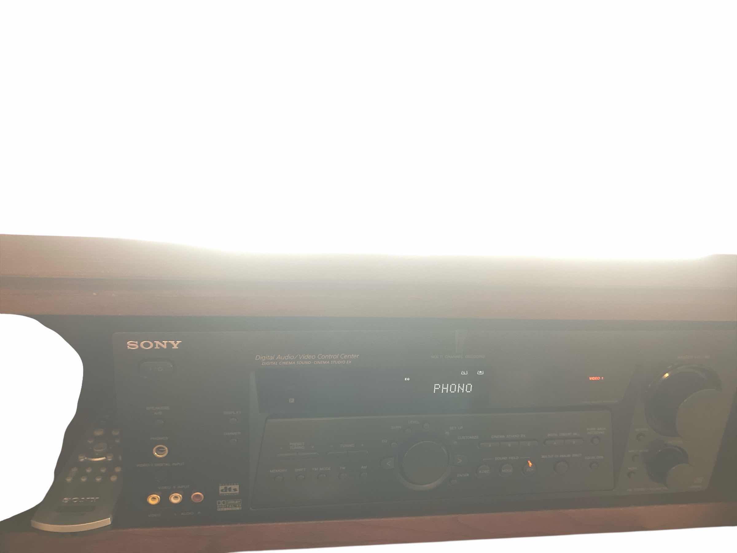 Photo 1 of SONY DIGITAL AUDIO VIDEO CONTROL CENTER WITH REMOTE