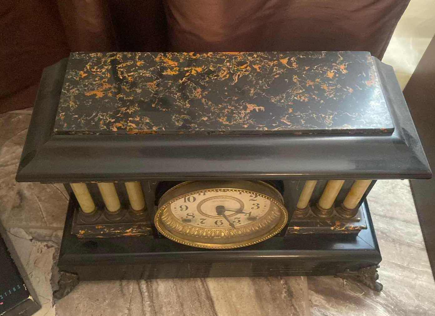 Photo 1 of SETH THOMAS CLOCK 17 1/2” x 7” H10 1/2”