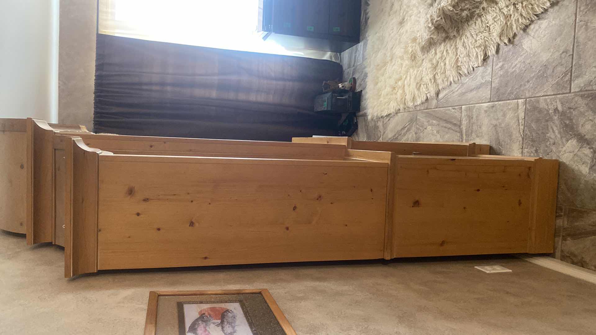 Photo 1 of PINE WALL UNIT WITH 4 DOORS & ADJUSTABLE SHELFS 70” x 17” H85”