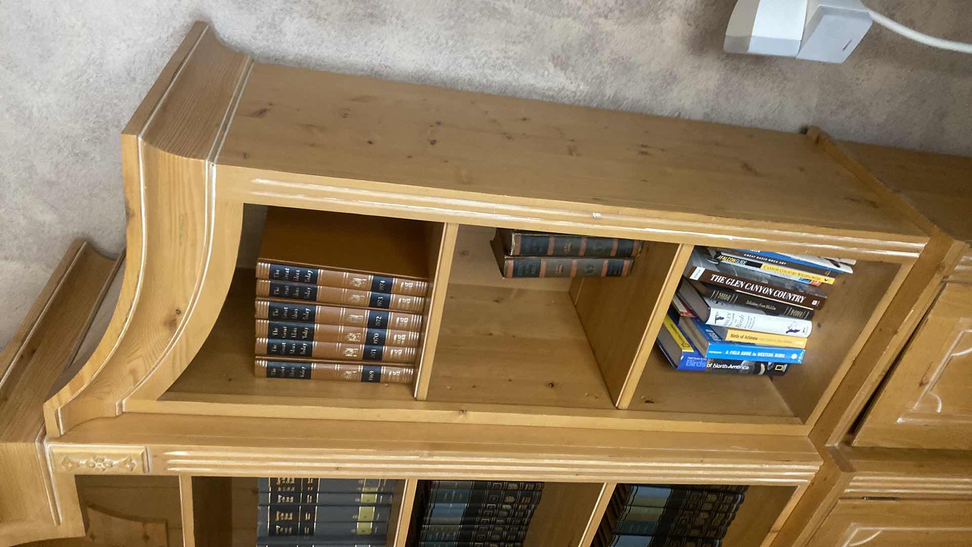 Photo 1 of PINE WALL UNIT WITH 4 DOORS & ADJUSTABLE SHELFS 70” x 17” H85”