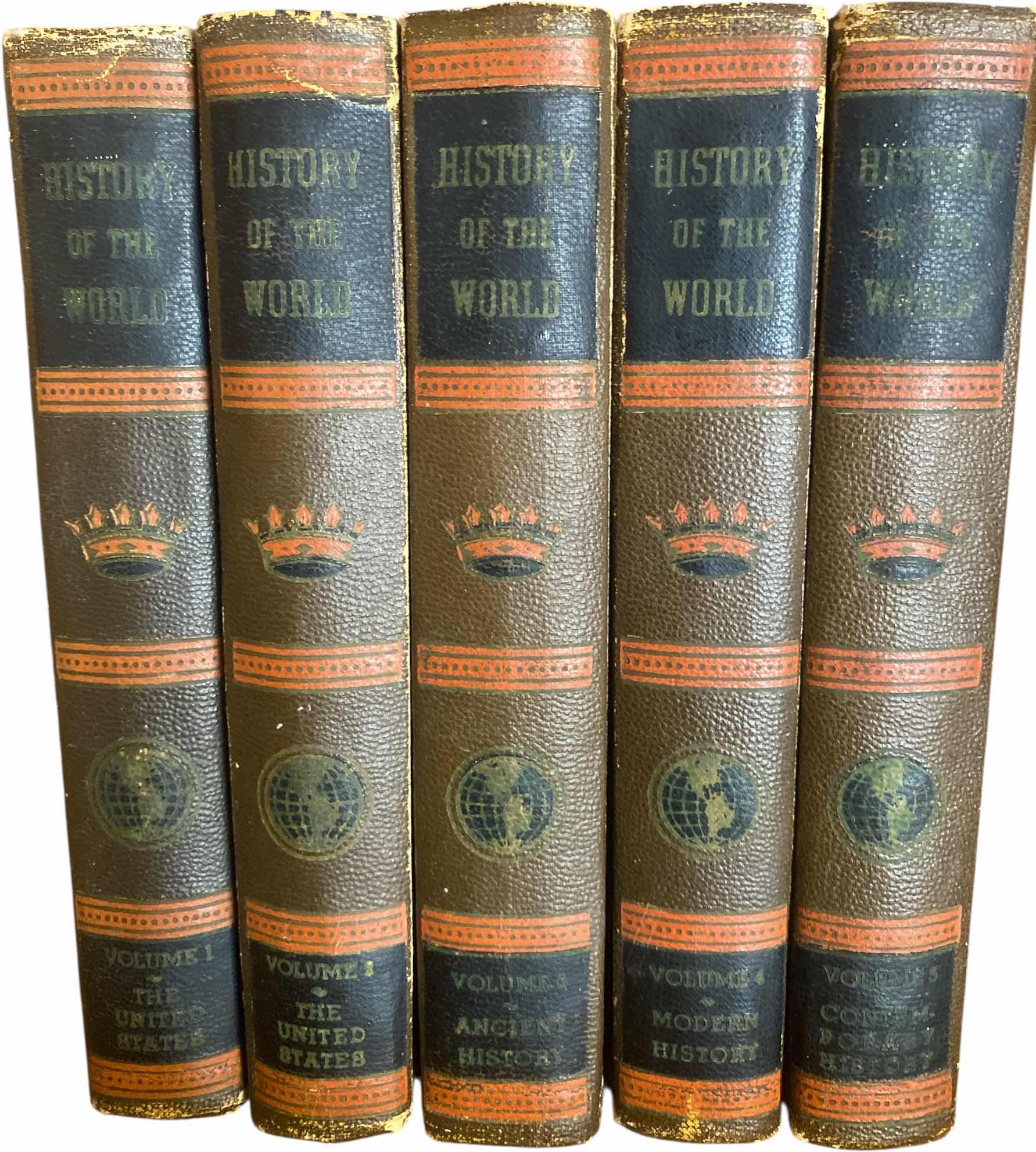 Photo 1 of BOOKS - HISTORY OF THE WORLD VOLUMES 1 to 5