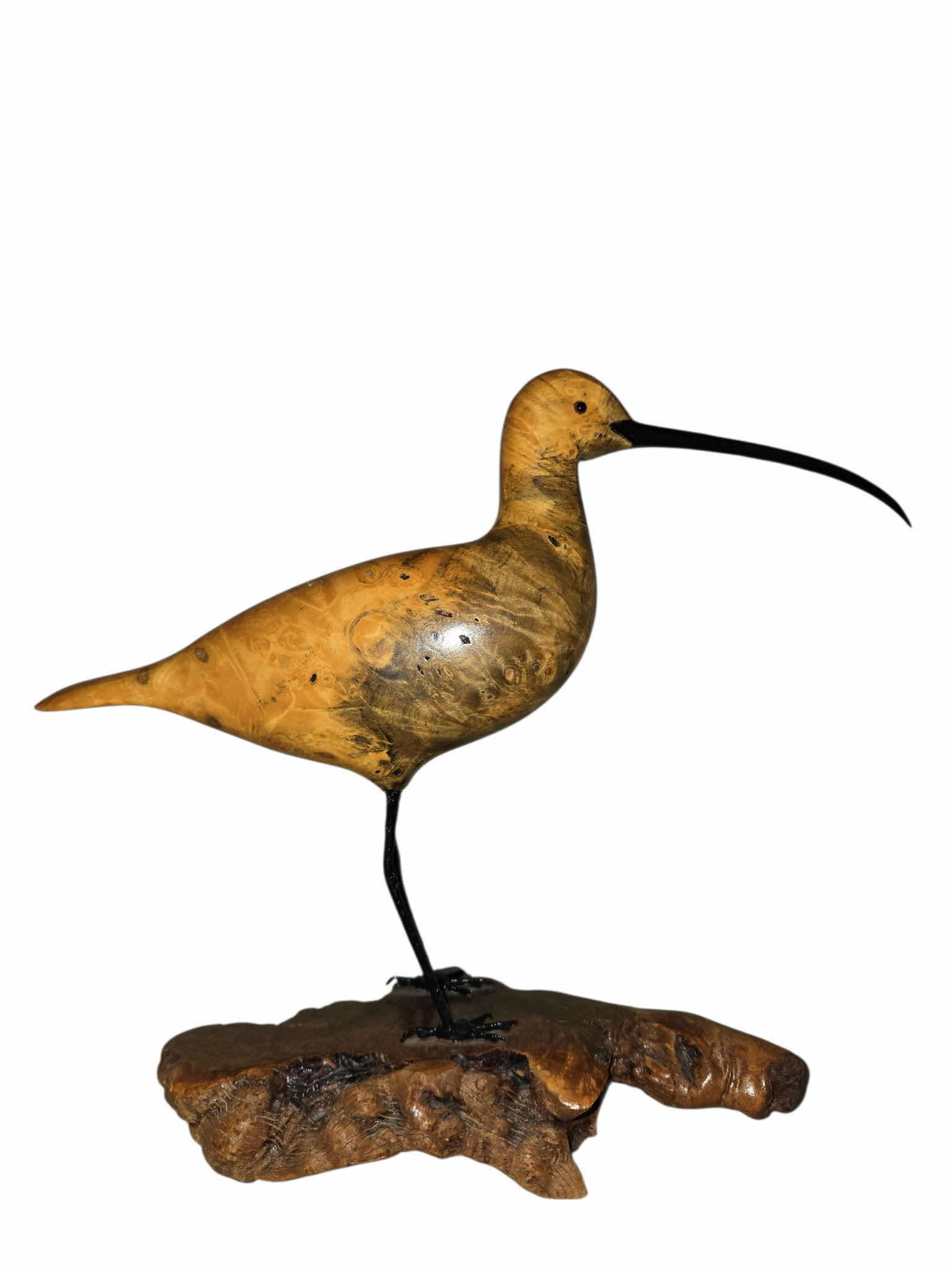 Photo 1 of CARVED WOOD SEA GULL ON MANZANITA 8” x 9 1/2”