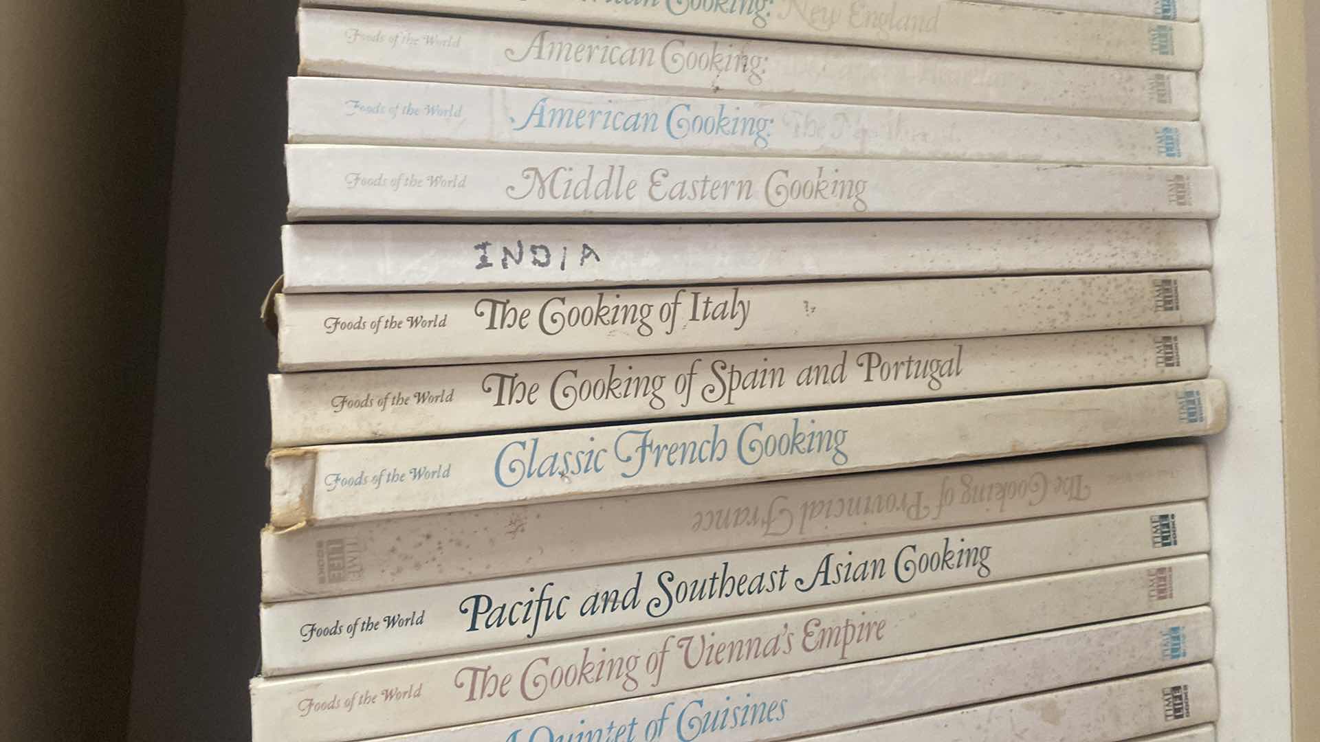 Photo 1 of SHELF OF COOK BOOKS INCLUDING CHEFS OF THE WORLD TIME LIFE BOOKS