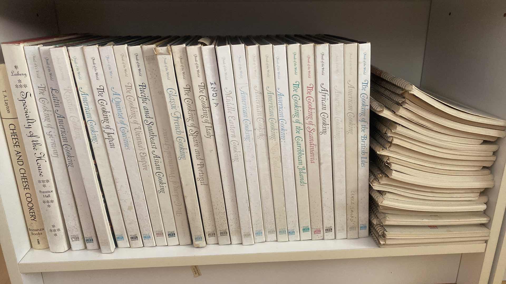 Photo 1 of SHELF OF COOK BOOKS INCLUDING CHEFS OF THE WORLD TIME LIFE BOOKS