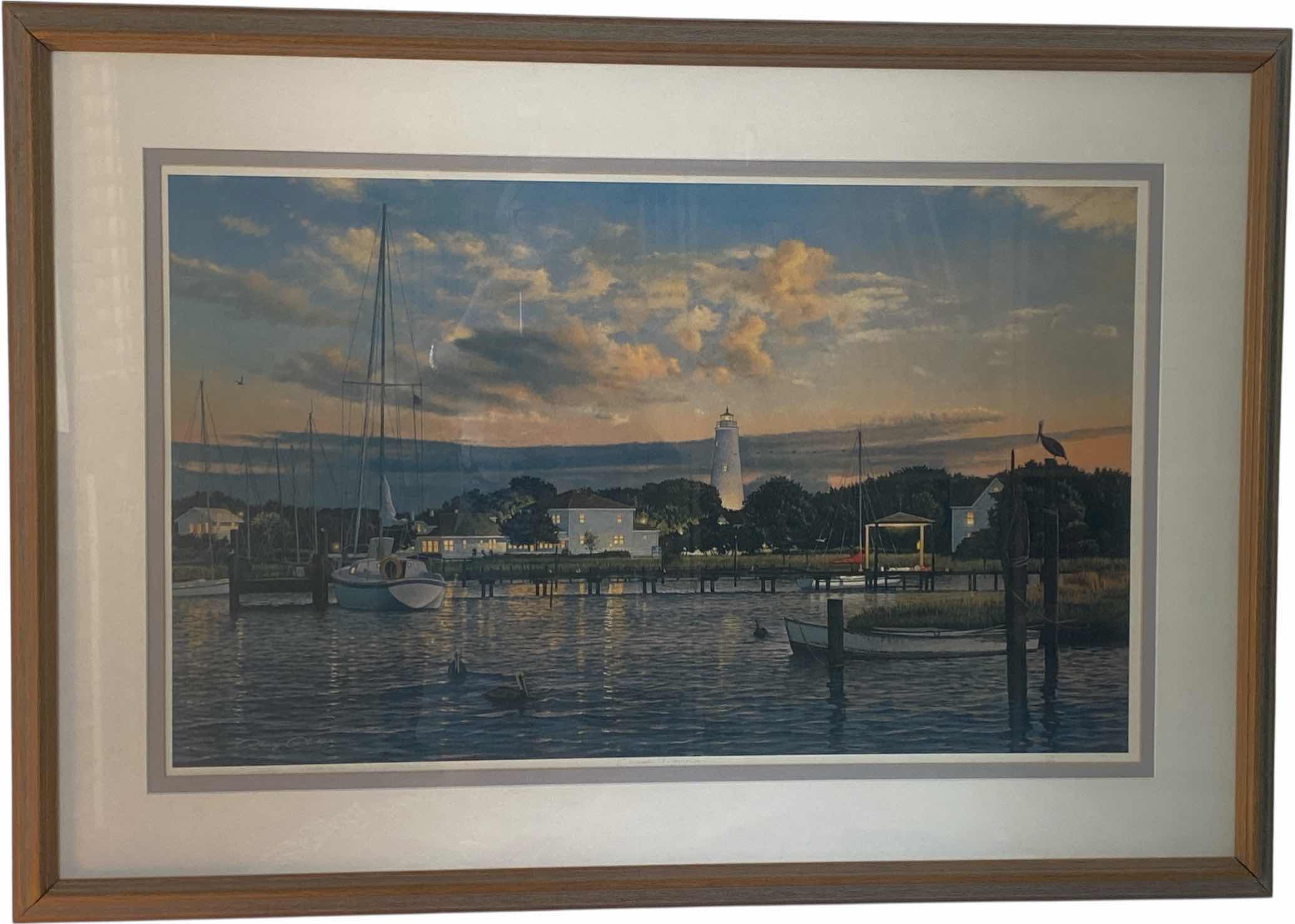 Photo 1 of RESIN FRAMED OCEANSIDE PRINT SIGNED NUMBERED ARTWORK 26” x 36”