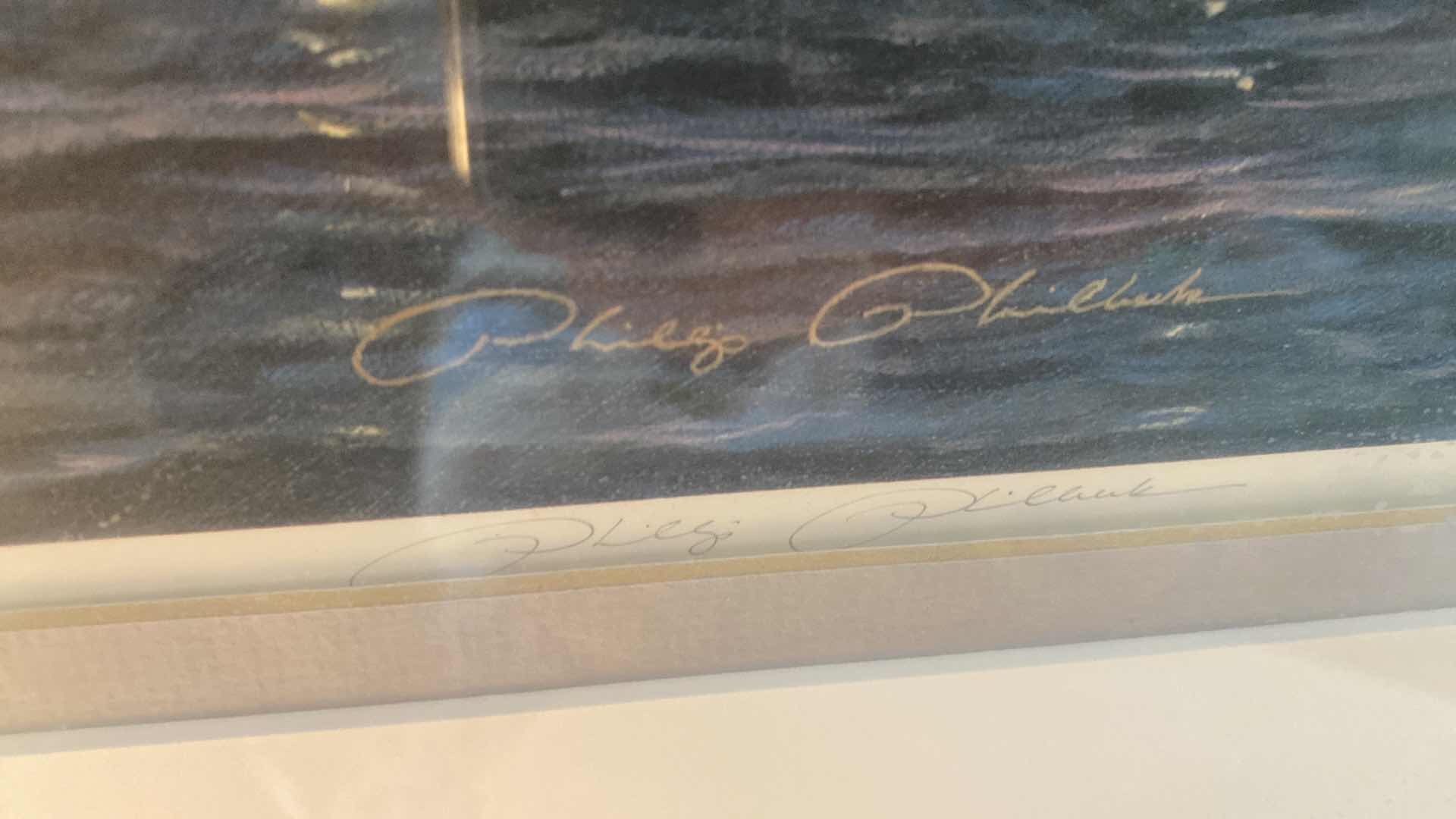 Photo 1 of RESIN FRAMED OCEANSIDE PRINT SIGNED NUMBERED ARTWORK 26” x 36”