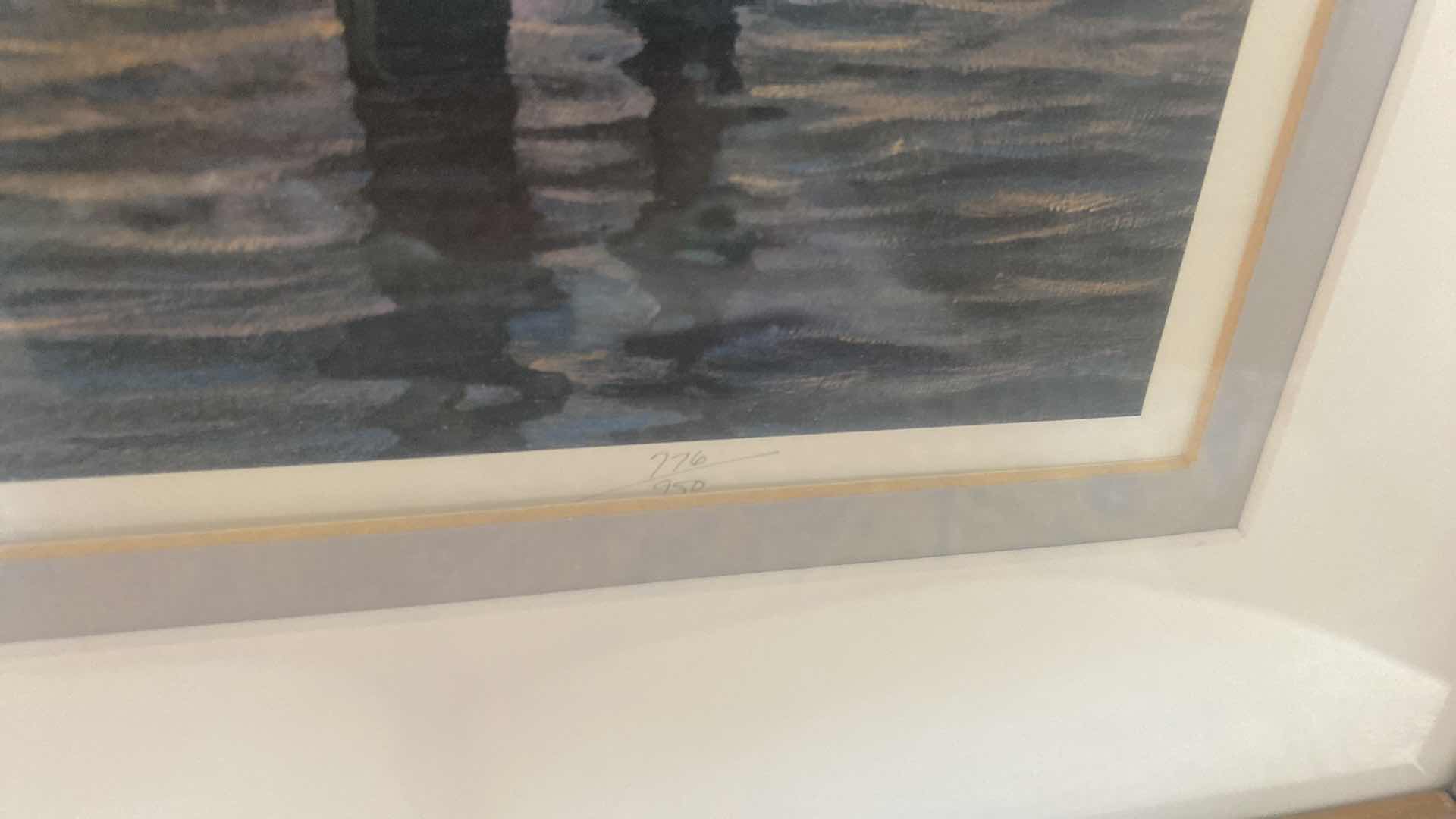 Photo 1 of RESIN FRAMED OCEANSIDE PRINT SIGNED NUMBERED ARTWORK 26” x 36”