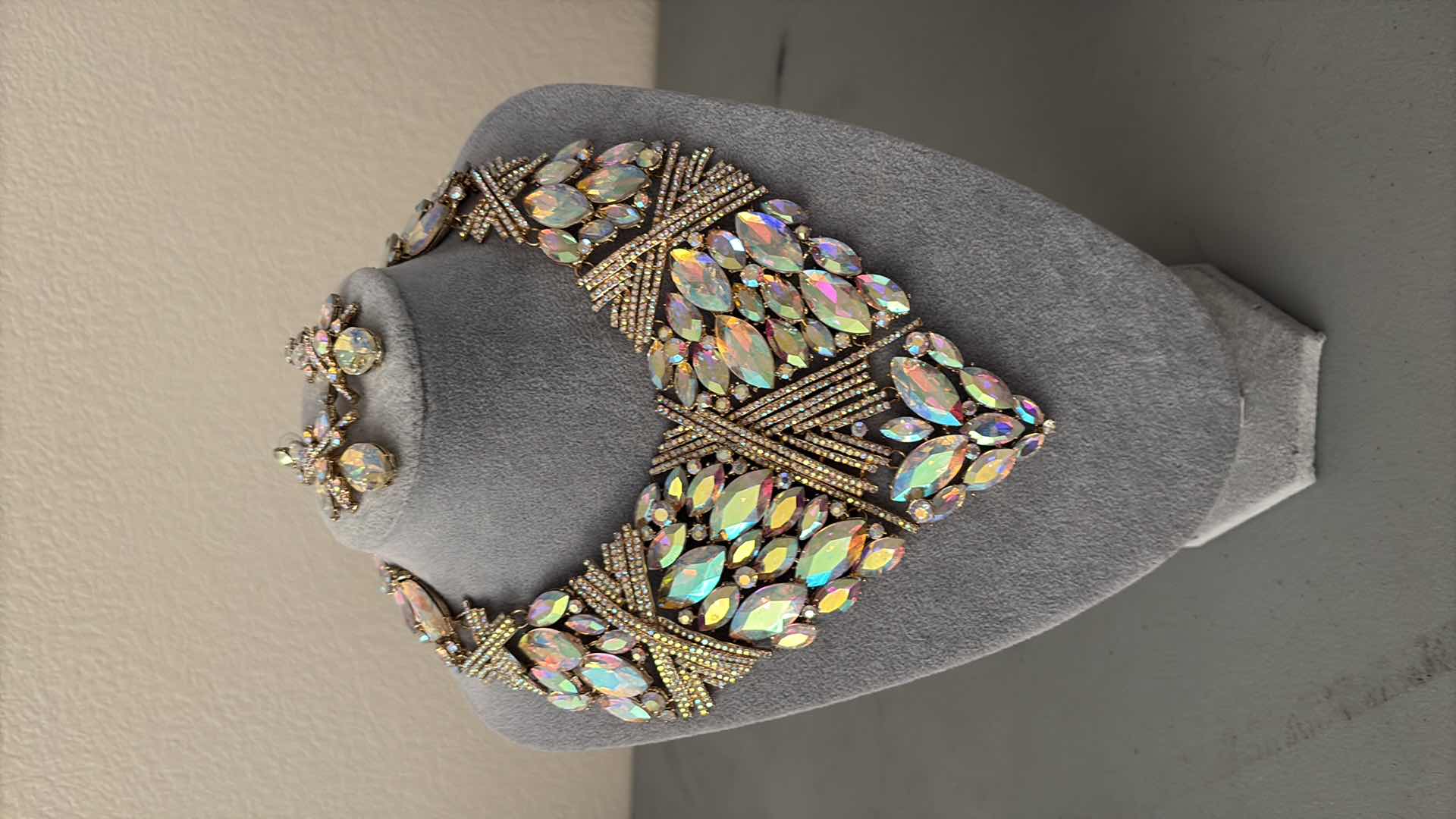 Photo 1 of COSTUME JEWELRY NECKLACE AND EARRINGS