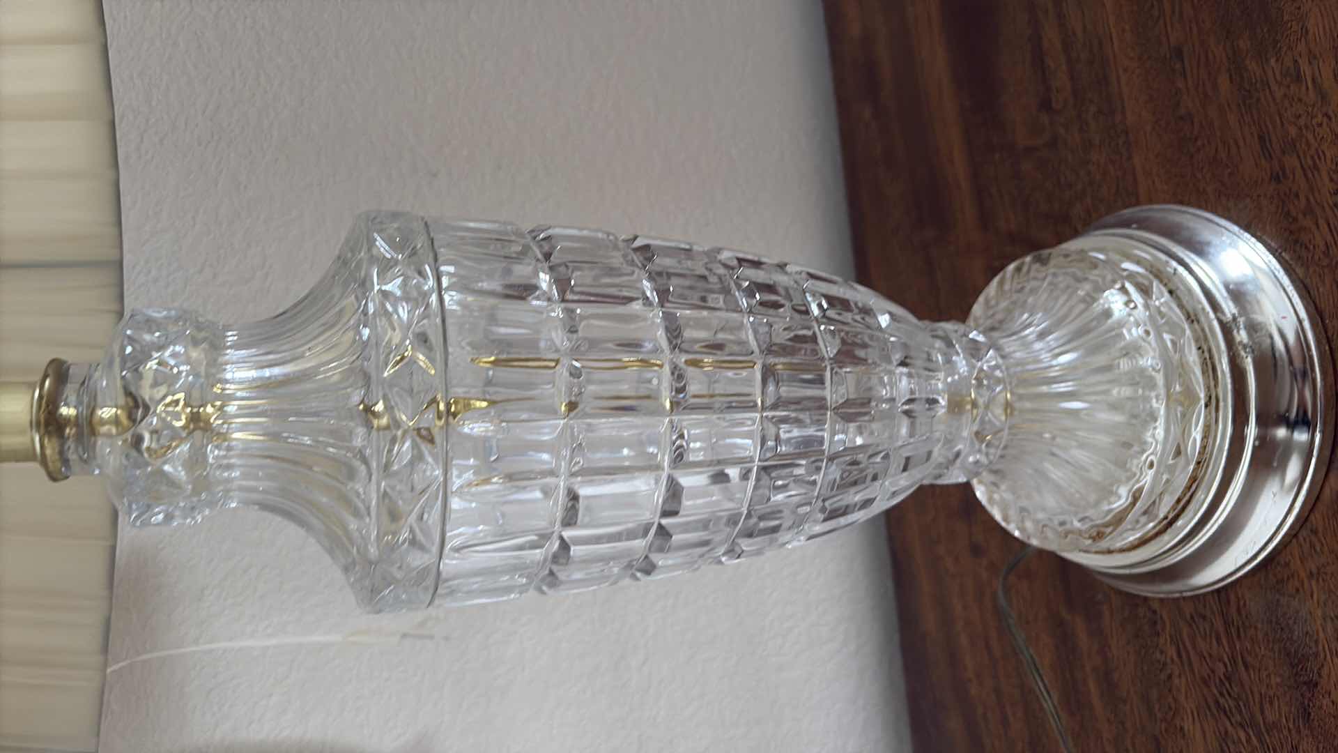 Photo 1 of FAUX CRYSTAL BASED LAMP 15” x 30”