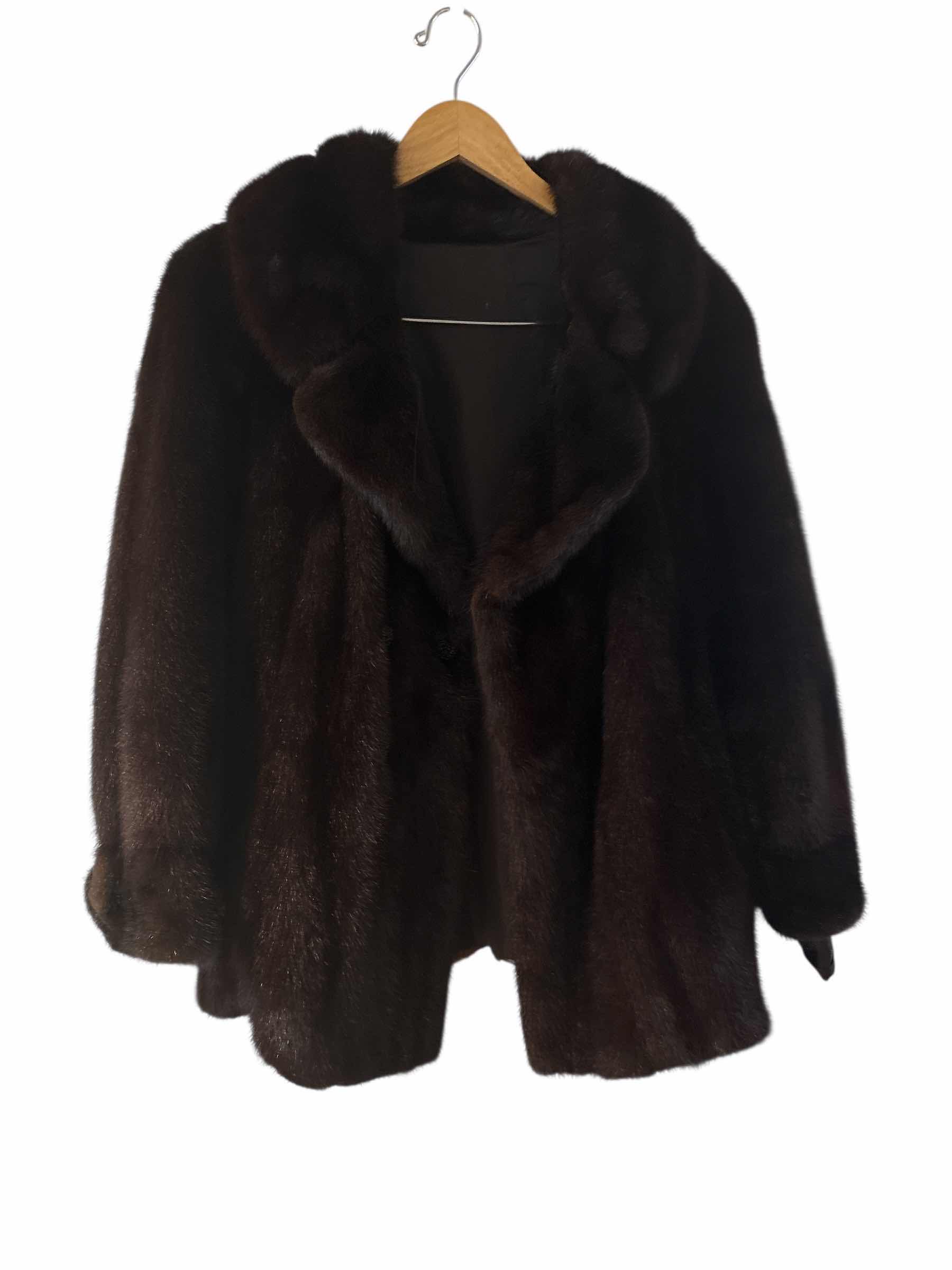 Photo 1 of MINK JACKET RAW HEM NEEDS TO BE REPAIRED WOMENS LARGE