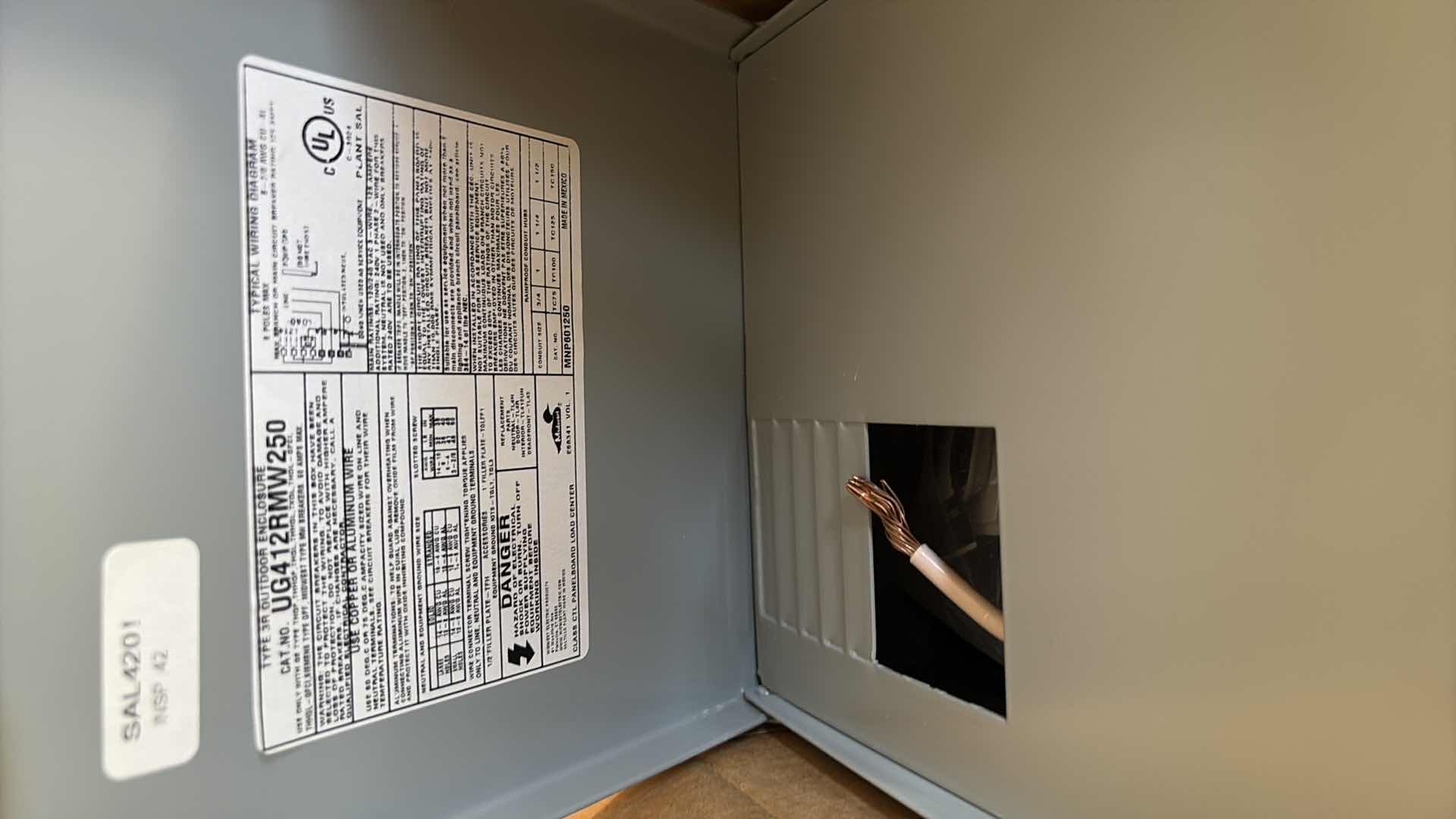 Photo 1 of 50 AMP SPA DISCONNECT PANEL
