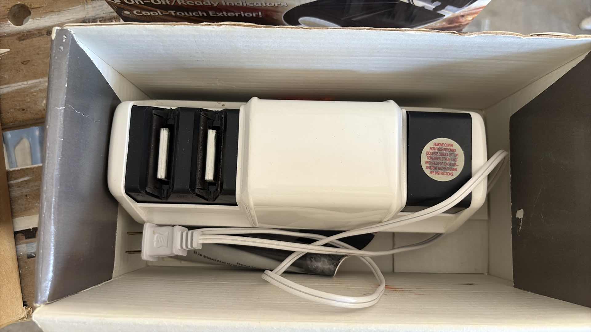 Photo 1 of CHEFS CHOICE KNIFE SHARPENER AND SANDWICH GRILL